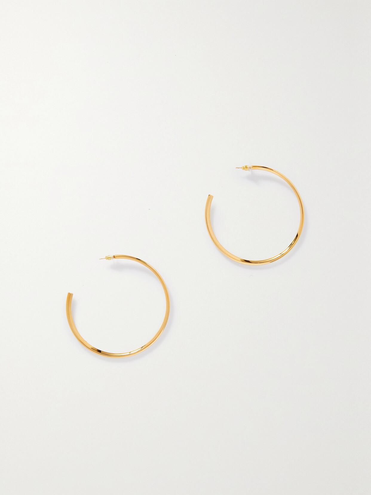 SAINT LAURENT - Gold-tone Hoop Earrings - One size