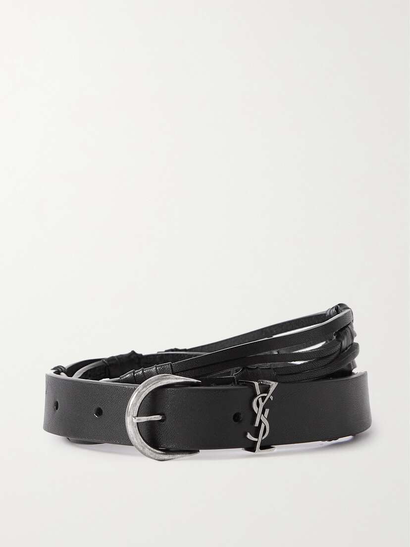 SAINT LAURENT Leather Waist Belt