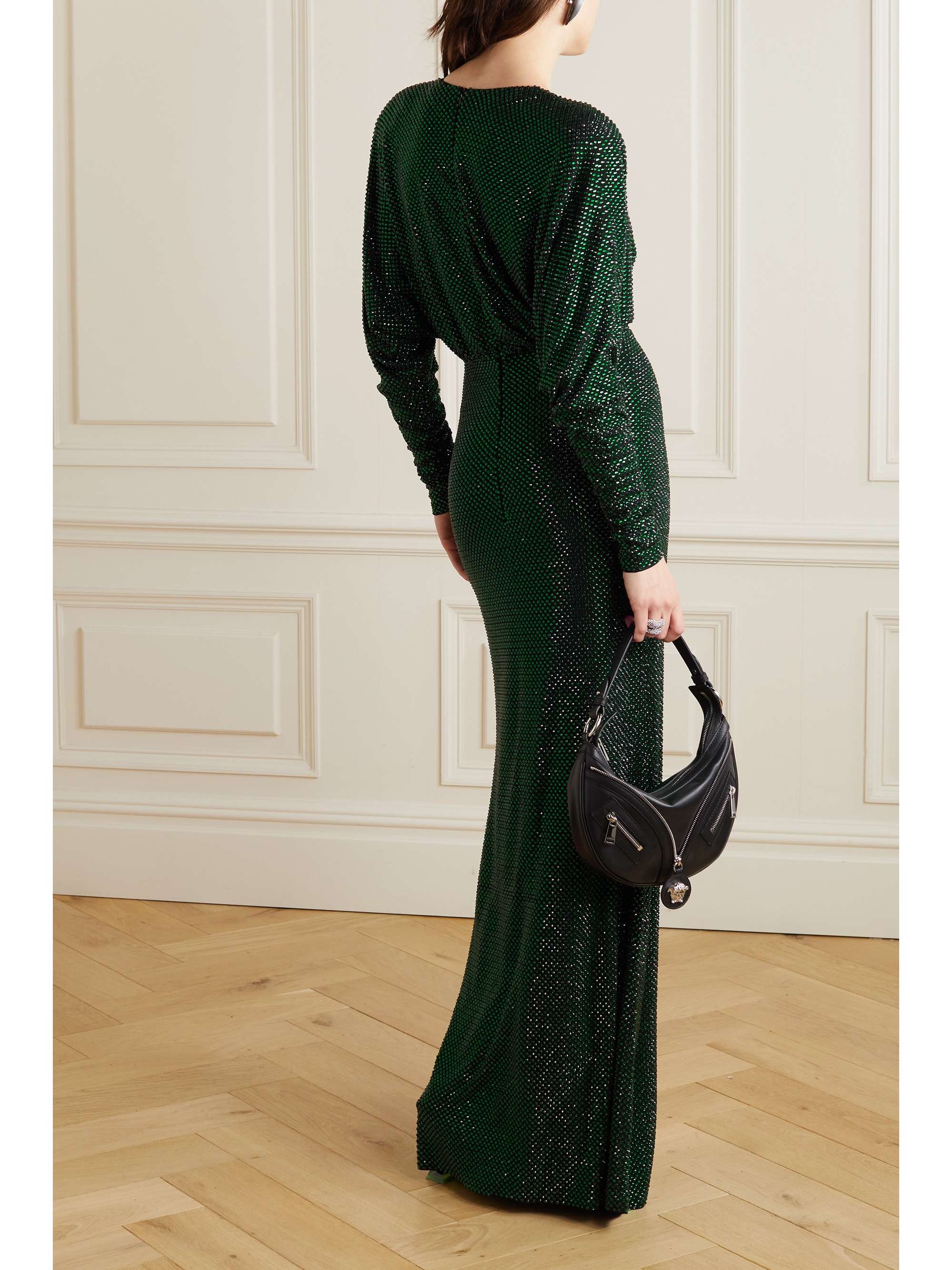 ALEXANDRE VAUTHIER Crystal-embellished stretch-jersey maxi dress