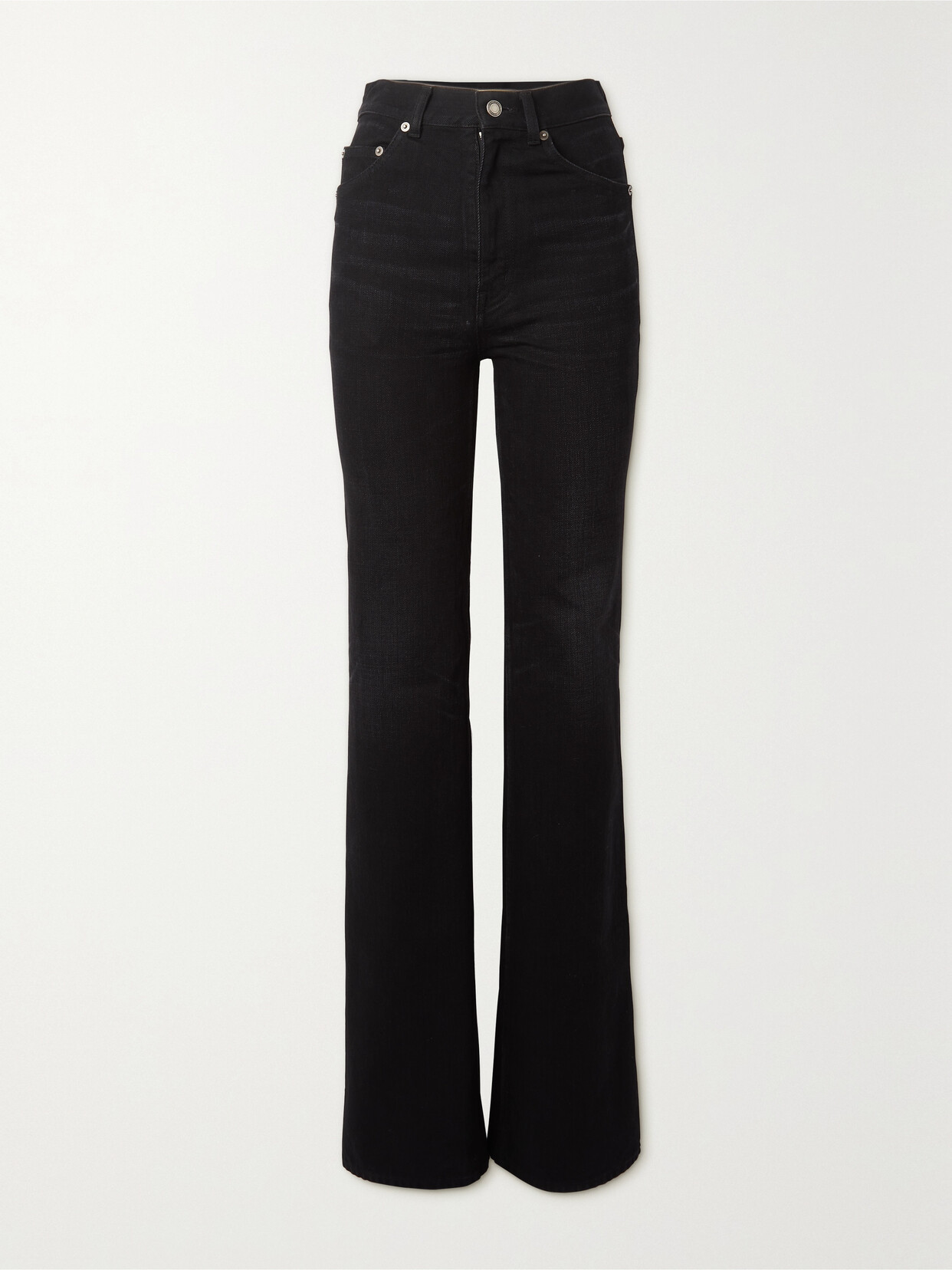 SAINT LAURENT High-rise Flared Jeans - Black