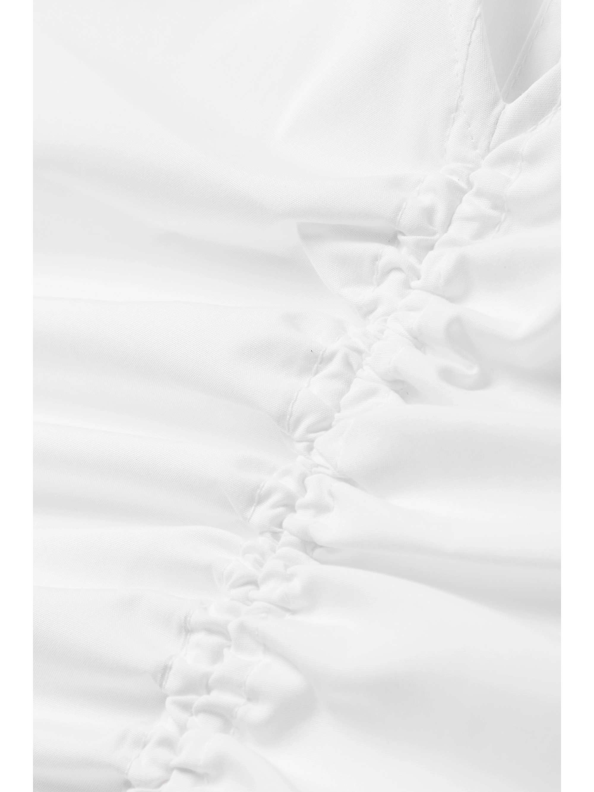 JASON WU Cropped gathered cotton-blend poplin top