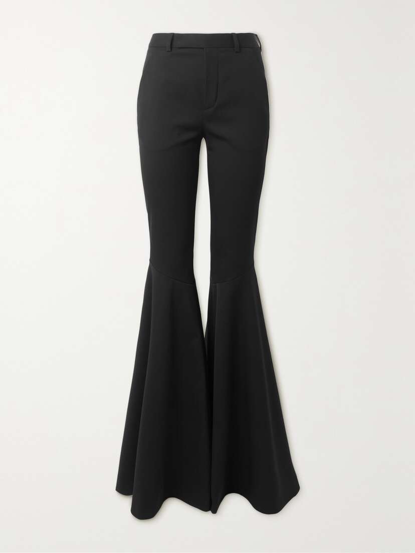 SAINT LAURENT Wool-blend Flared Pants