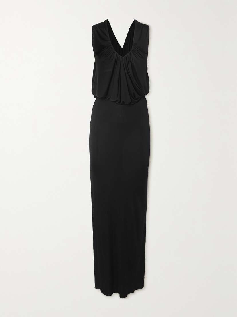 SAINT LAURENT Gathered Jersey Gown