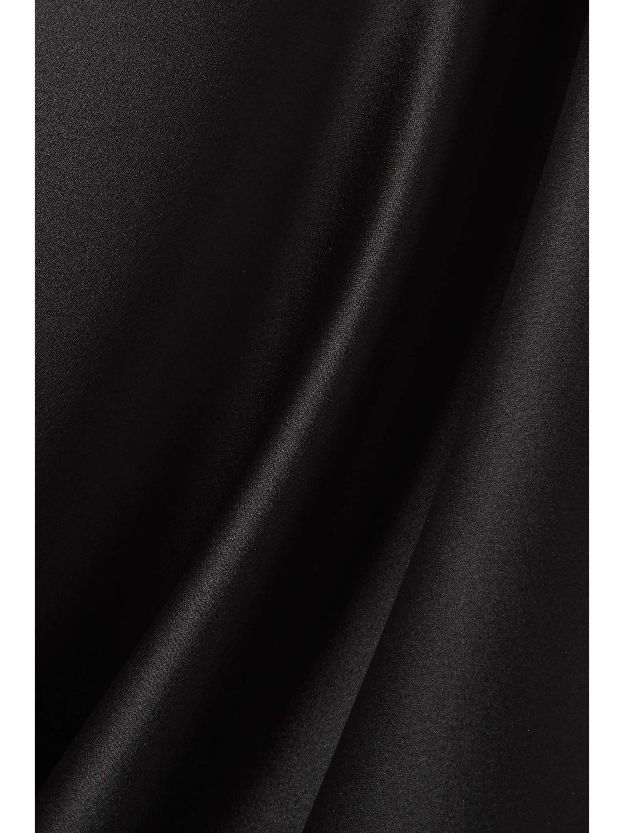 SAINT LAURENT Open-back silk-satin gown