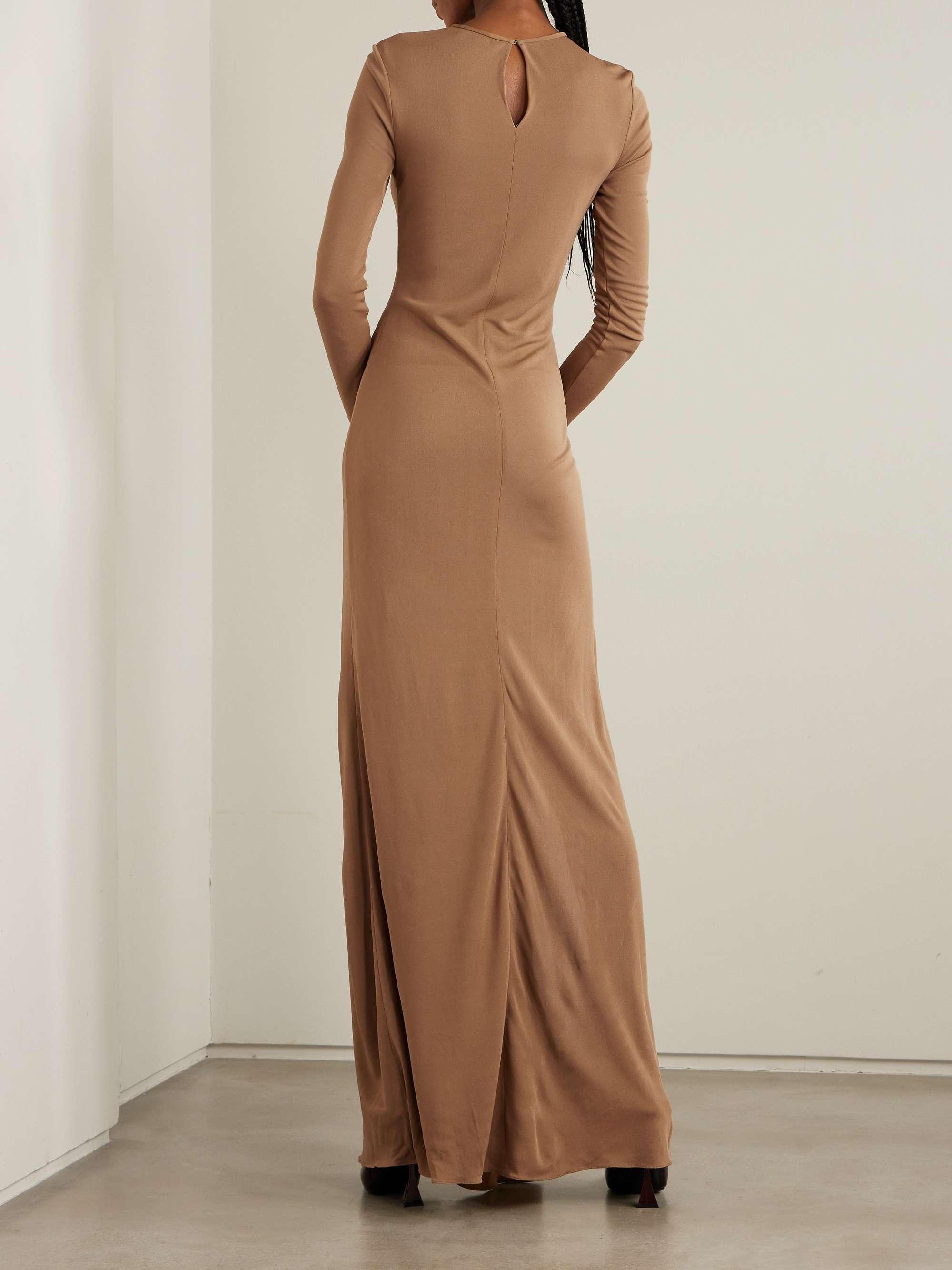 SAINT LAURENT Knotted jersey gown