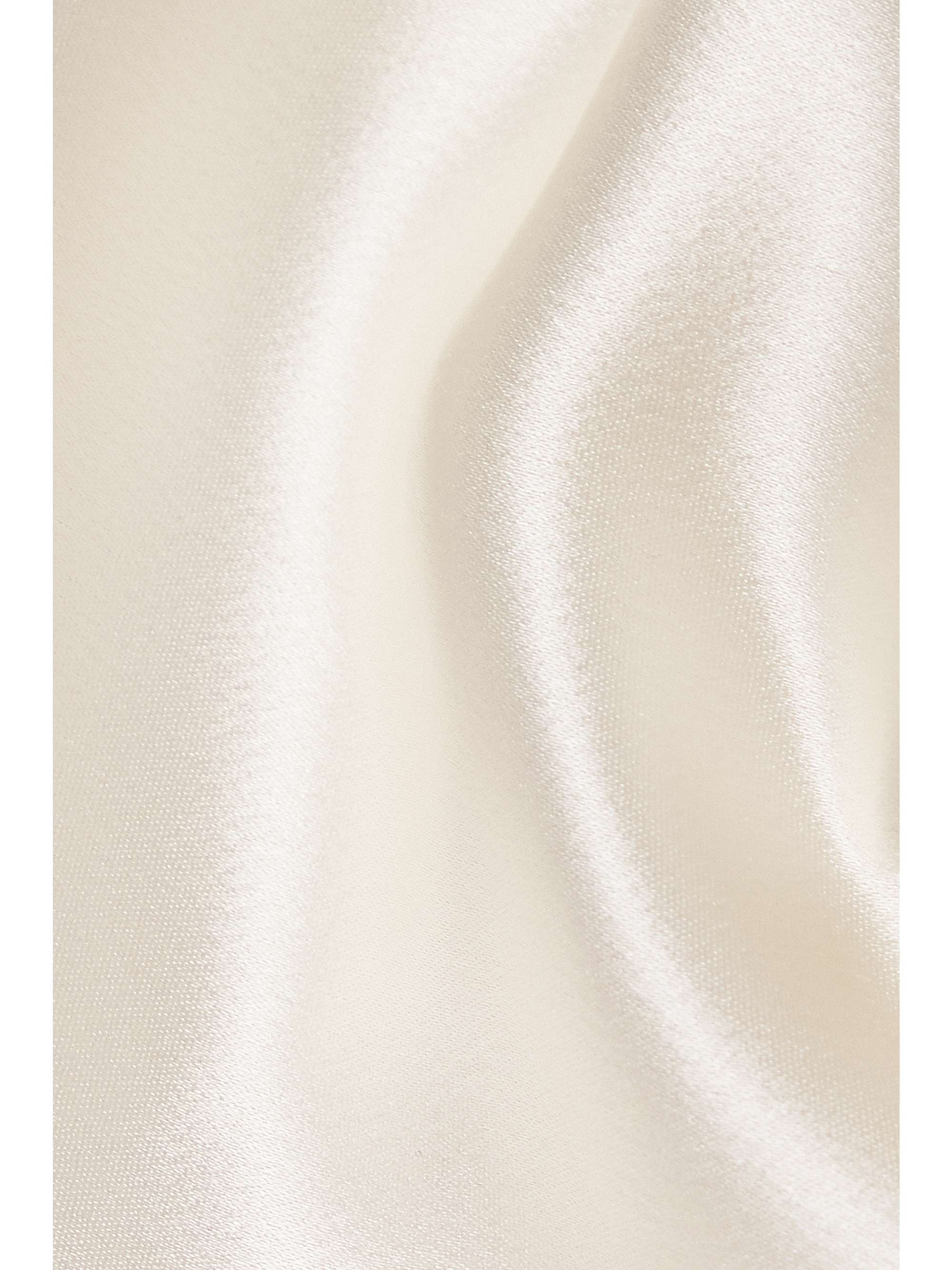 SAINT LAURENT Open-back silk-satin mini dress
