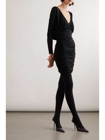 French Knit Short Sleeve Tops & Mini Skirt LLA0431