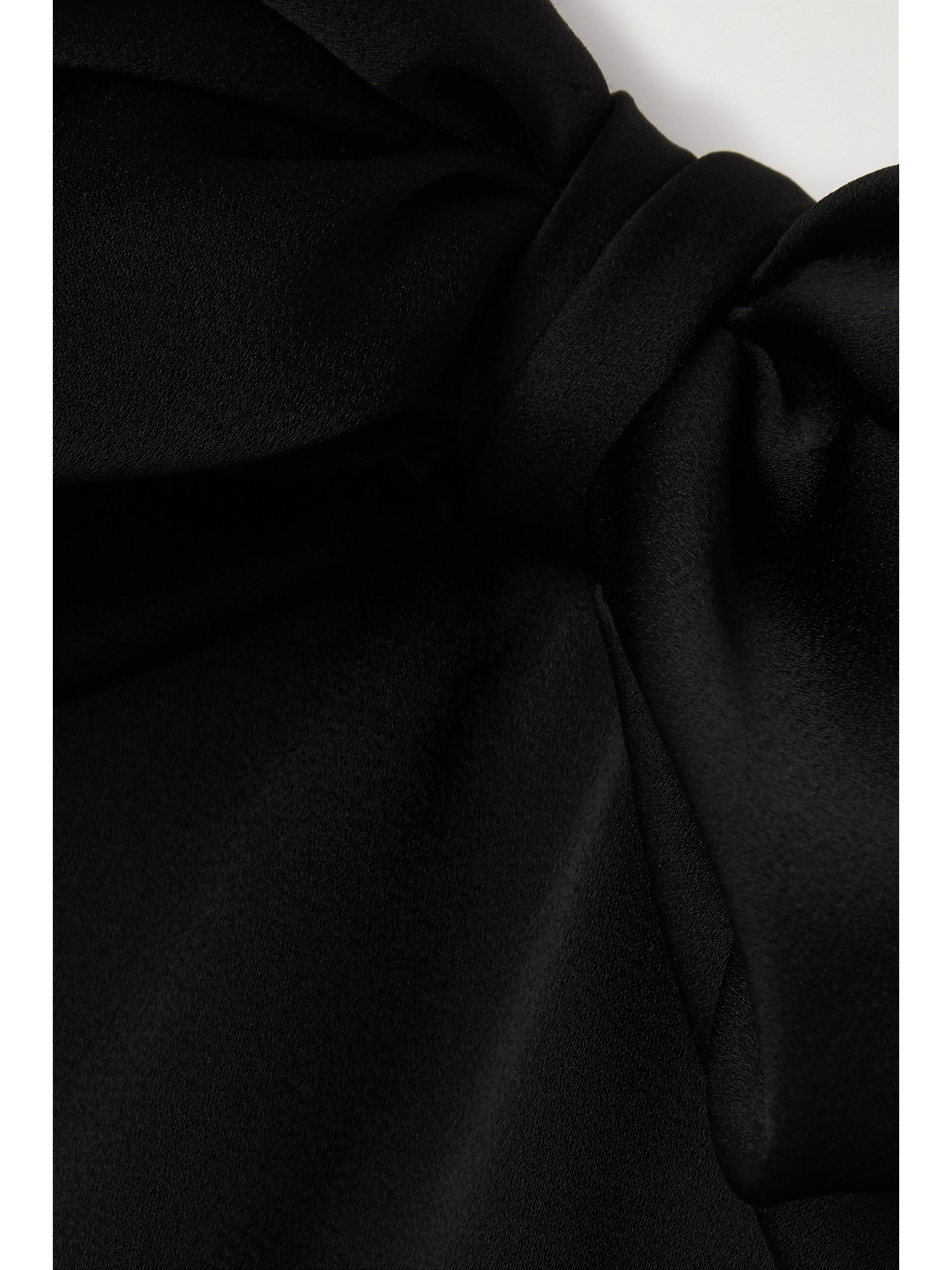 Saint Laurent Strapless satin mini dress thumbnail