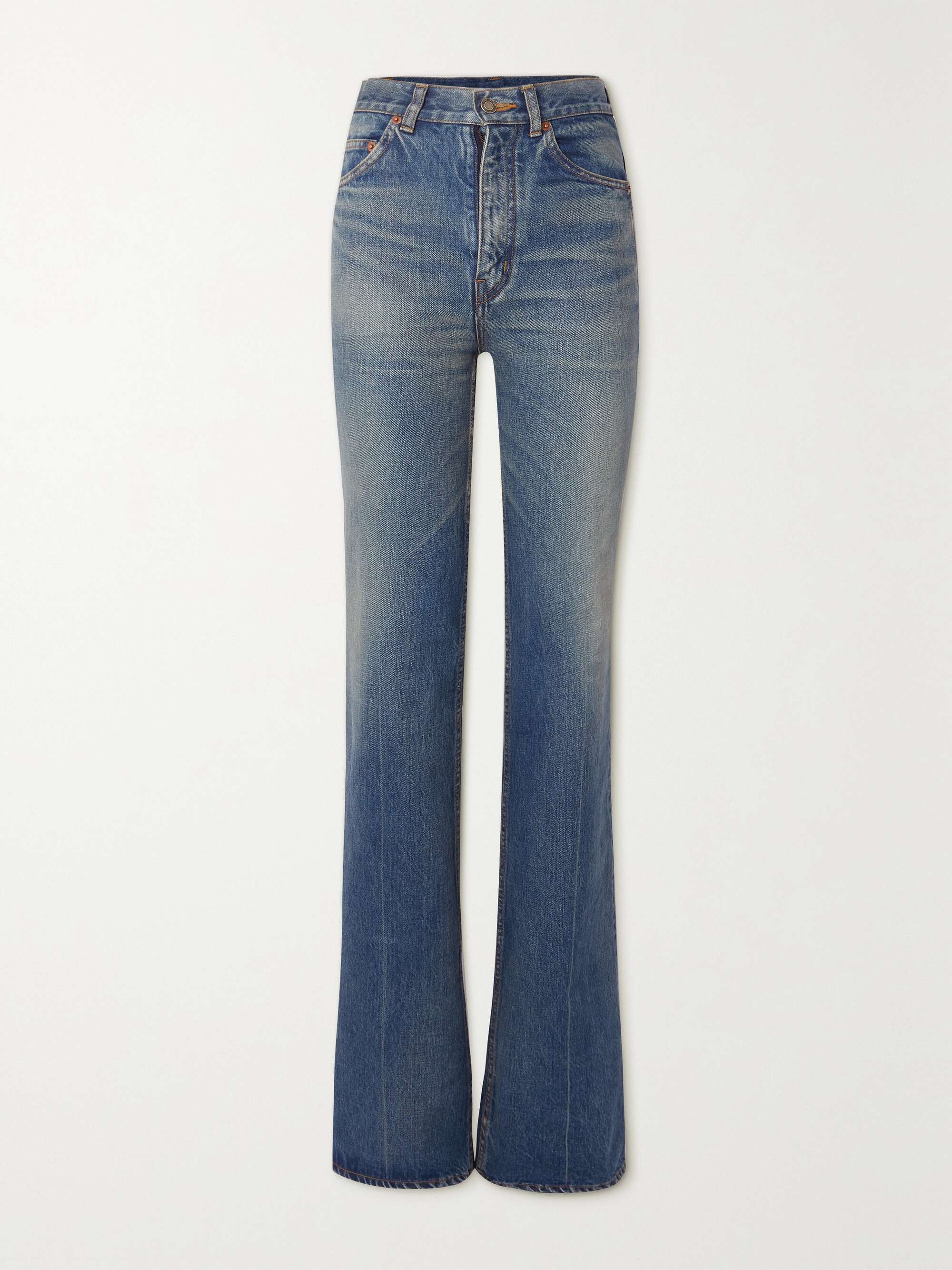 High-rise flared jeans