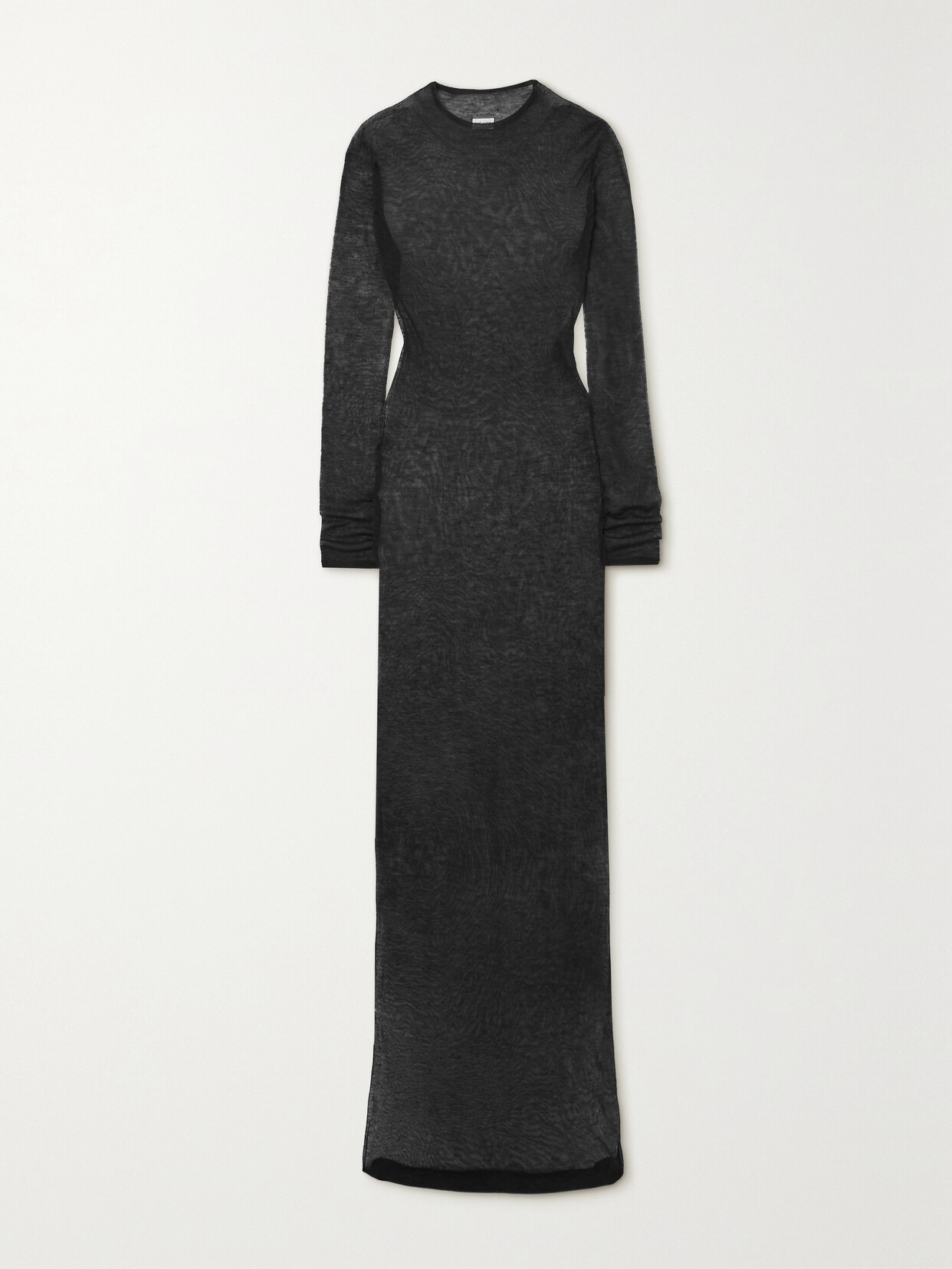 SAINT LAURENT Tencel Lyocell And Wool-blend Maxi Dress - Black