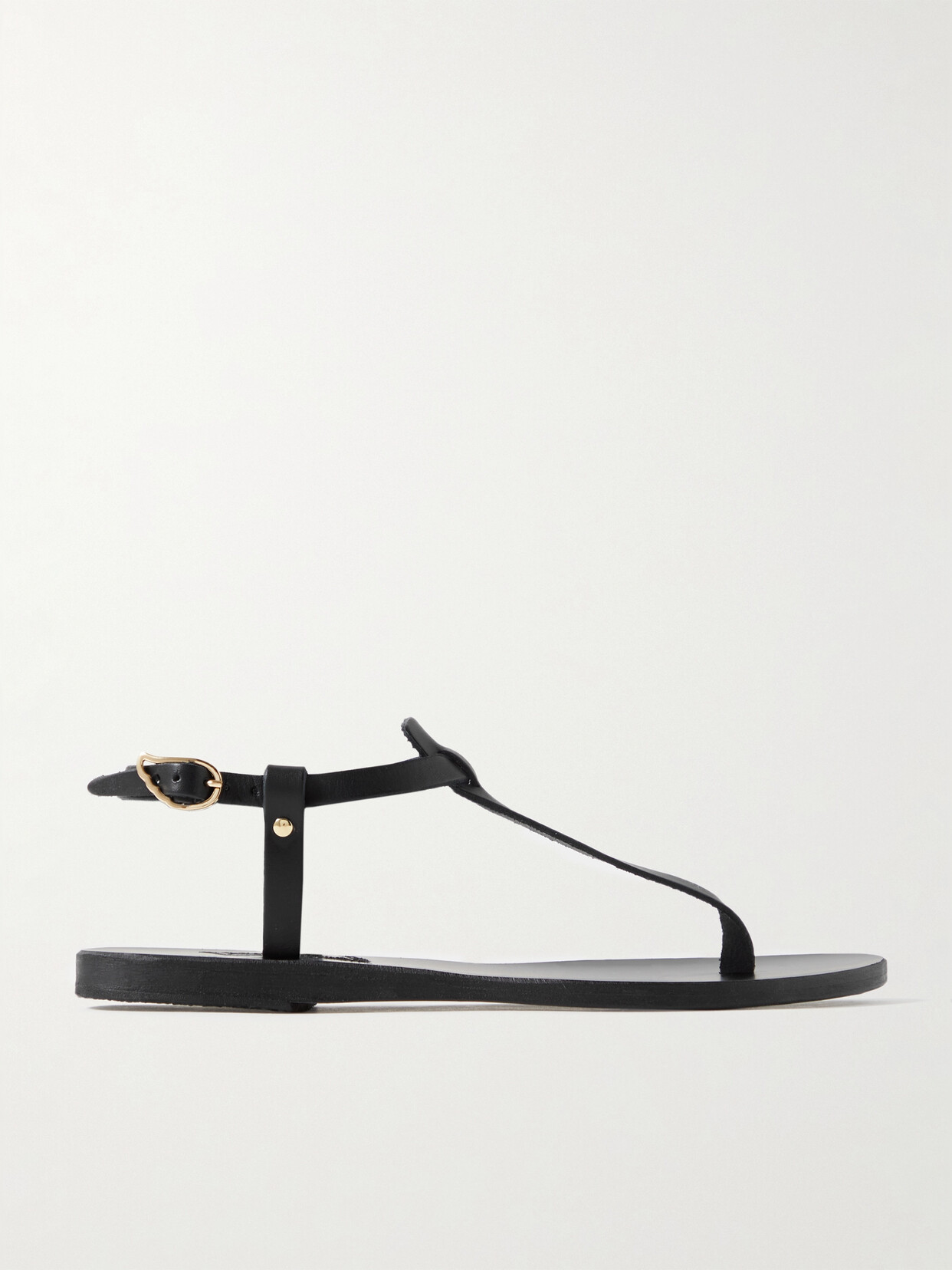 Shop Ancient Greek Sandals Lito Leather Sandals In Black