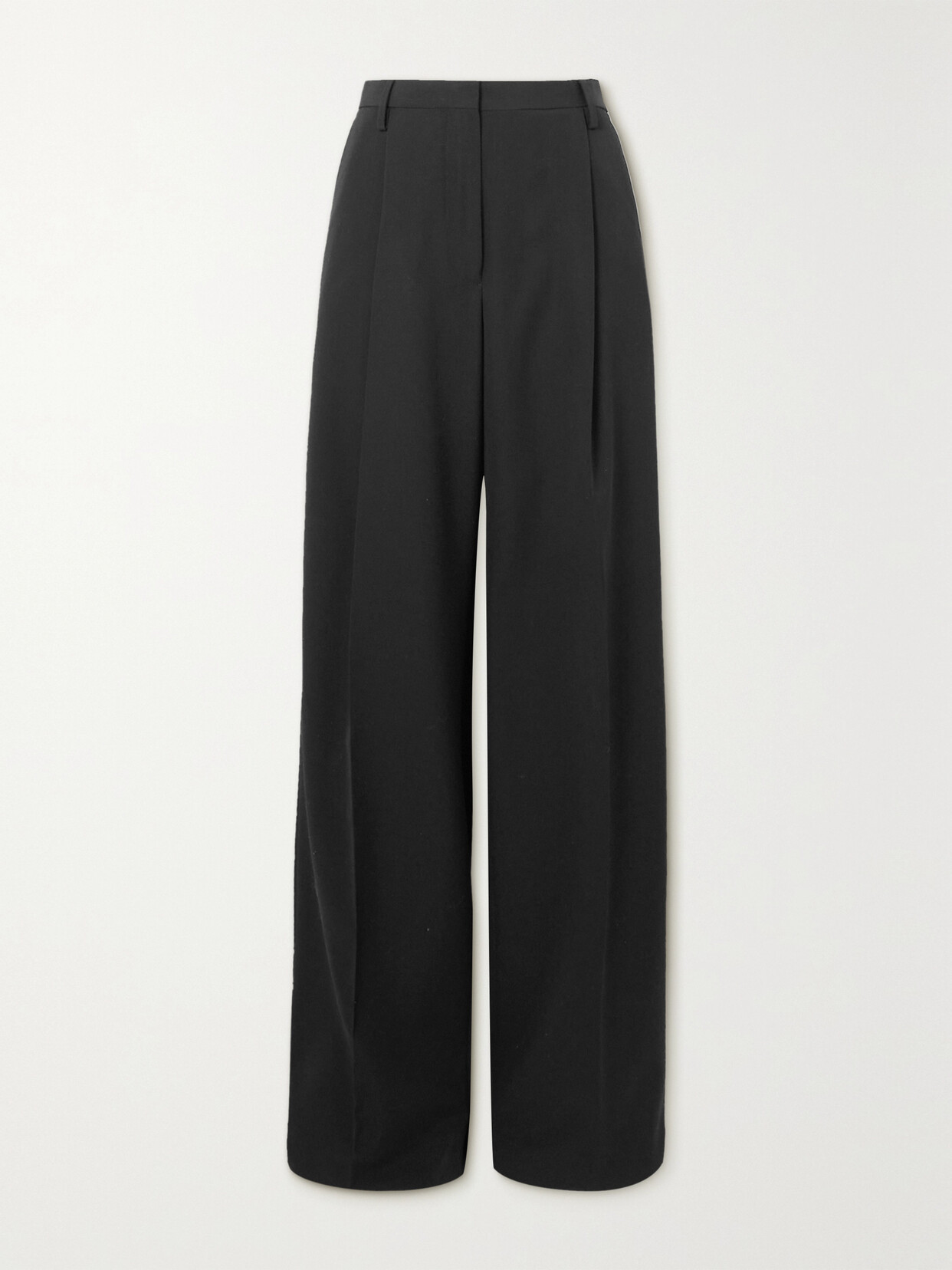 Dries Van Noten - Pleated Crepe Pants - Black