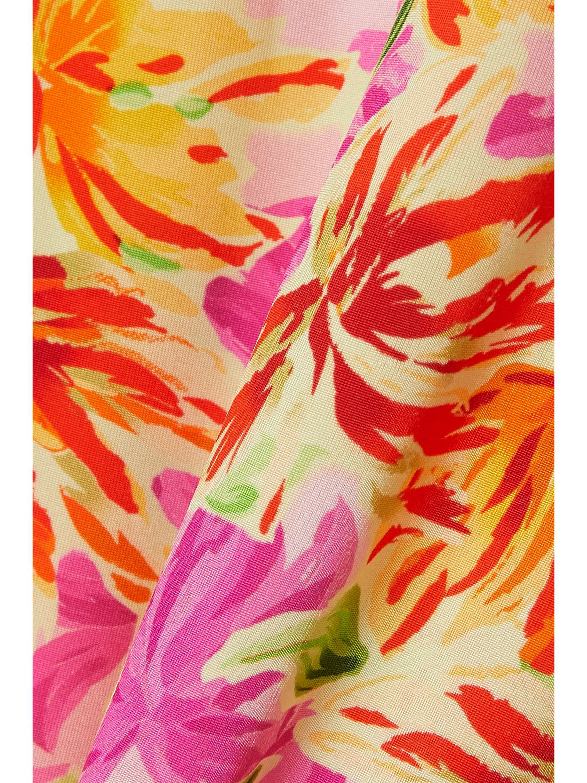 DRIES VAN NOTEN Hose mit geradem Bein aus Stretch-Jersey mit Blumenprint