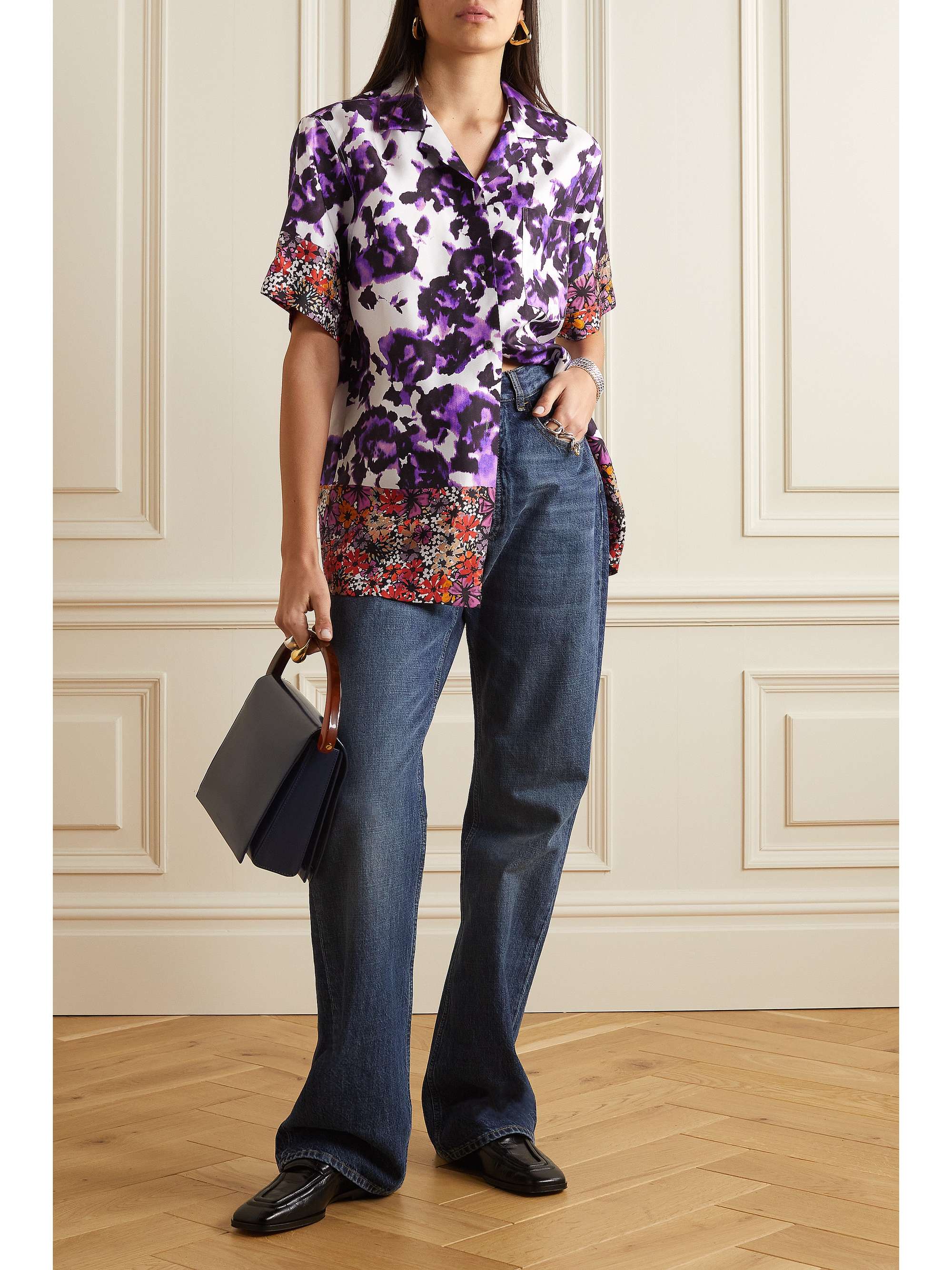 極美品✨22AW DRIES VAN NOTEN タイダイ柄 長袖シャツ 54 DRIES VAN NOTEN