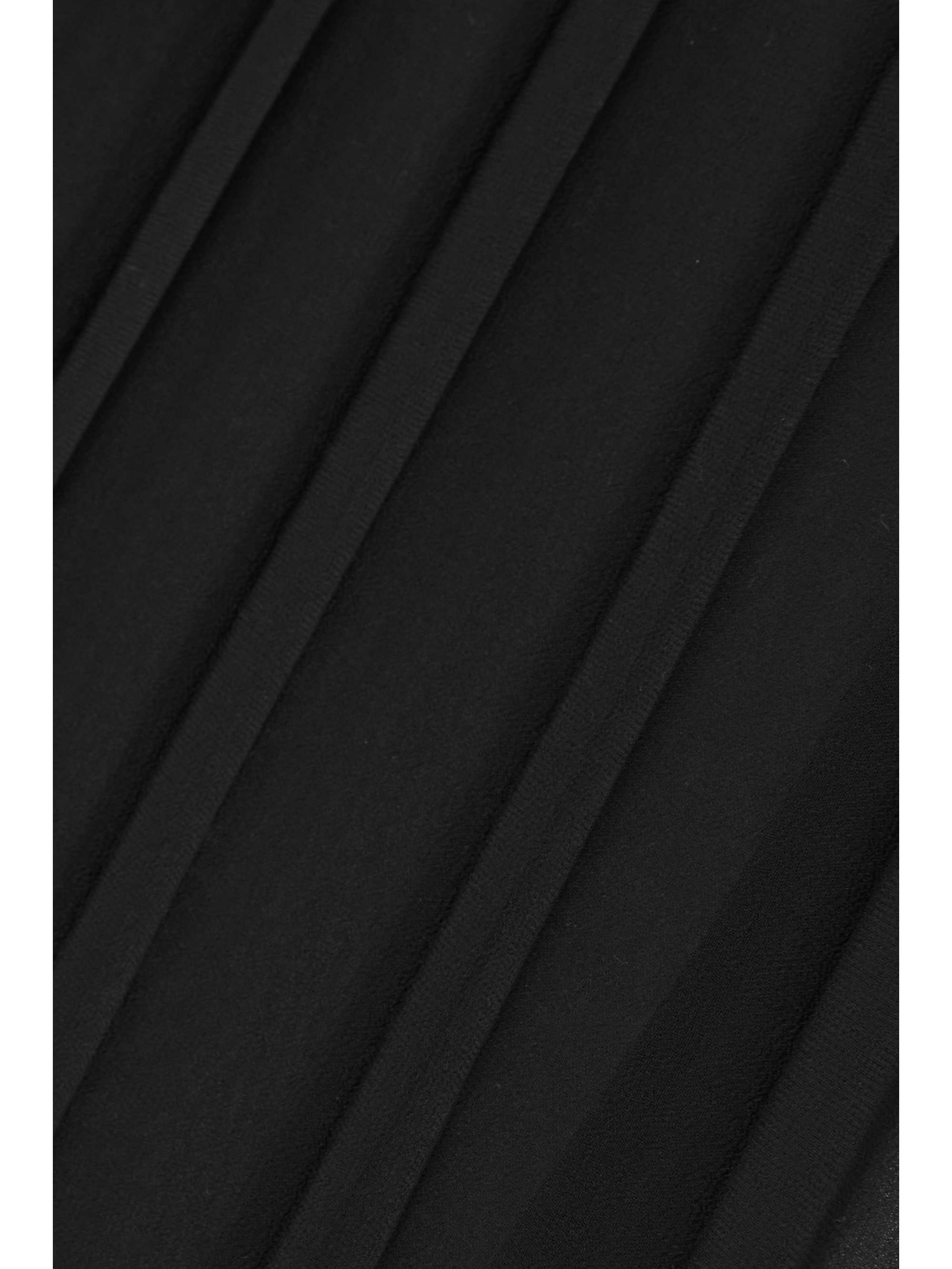 DRIES VAN NOTEN 褶裥雪纺绸直筒裤