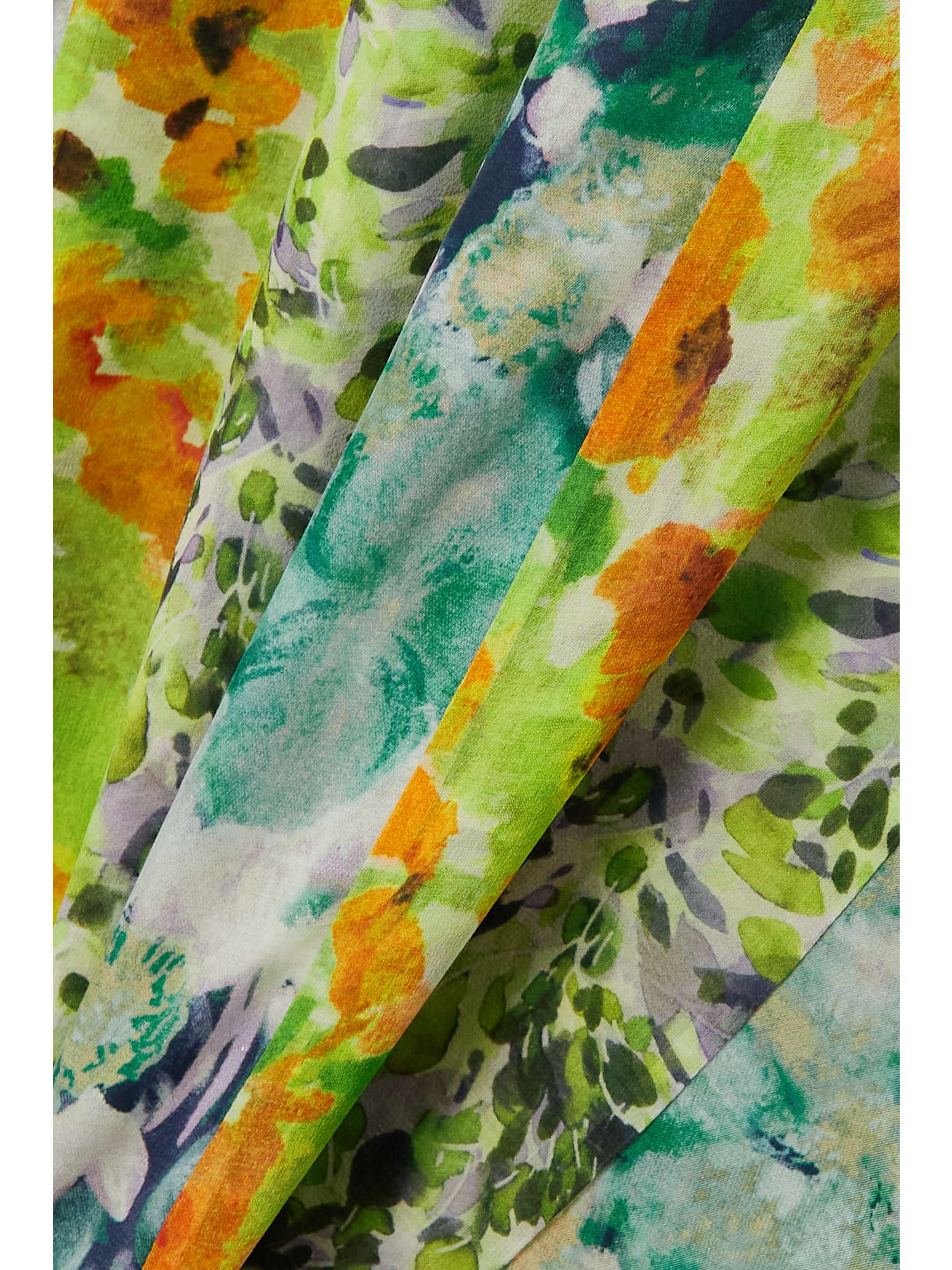 DRIES VAN NOTEN Layered floral-print silk-blend chiffon midi dress