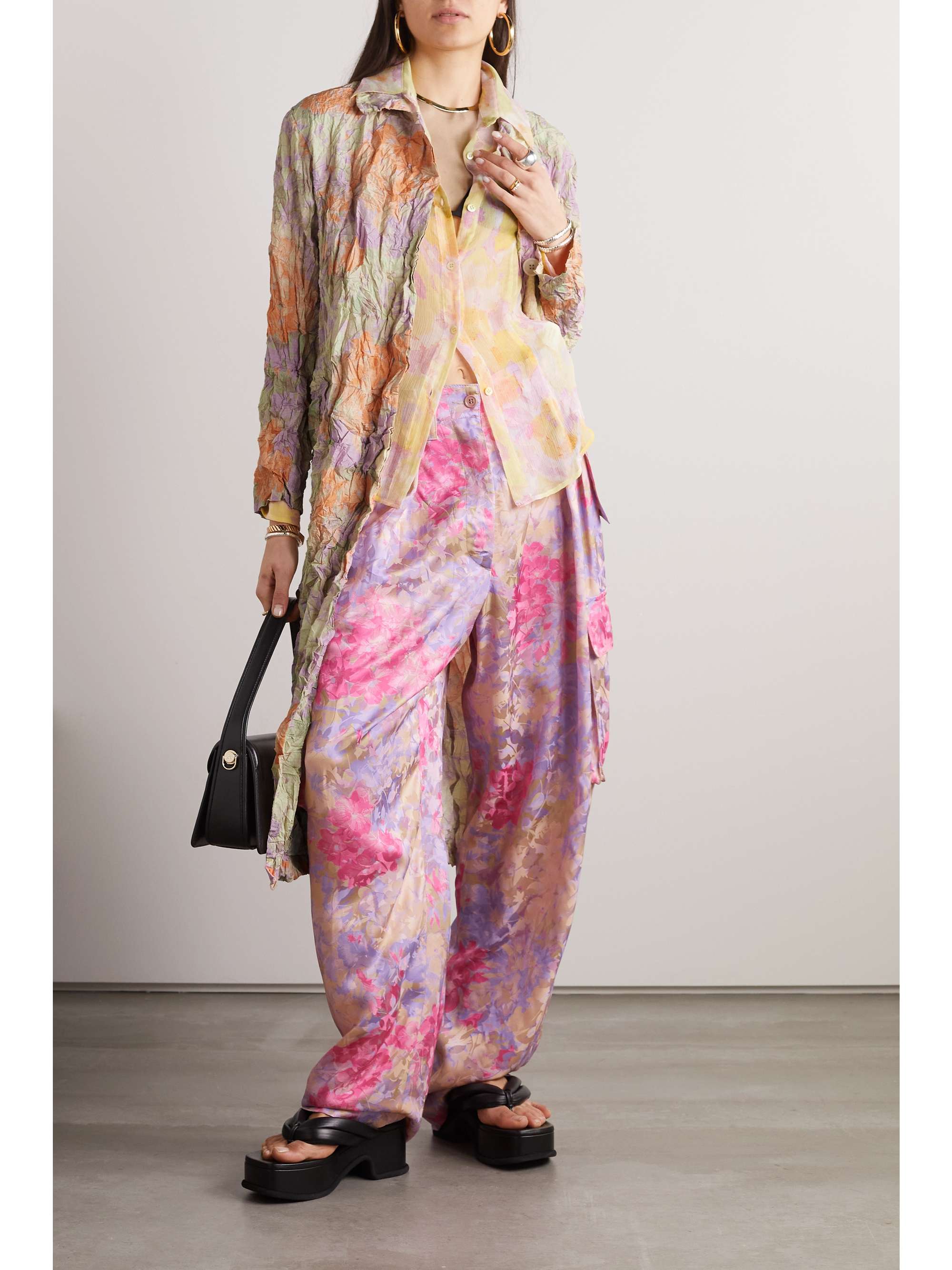 DRIES VAN NOTEN Printed cloqué jacket