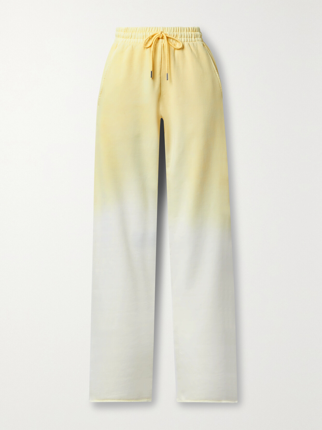 Dries Van Noten - Dégradé Cotton-jersey Track Pants - Yellow