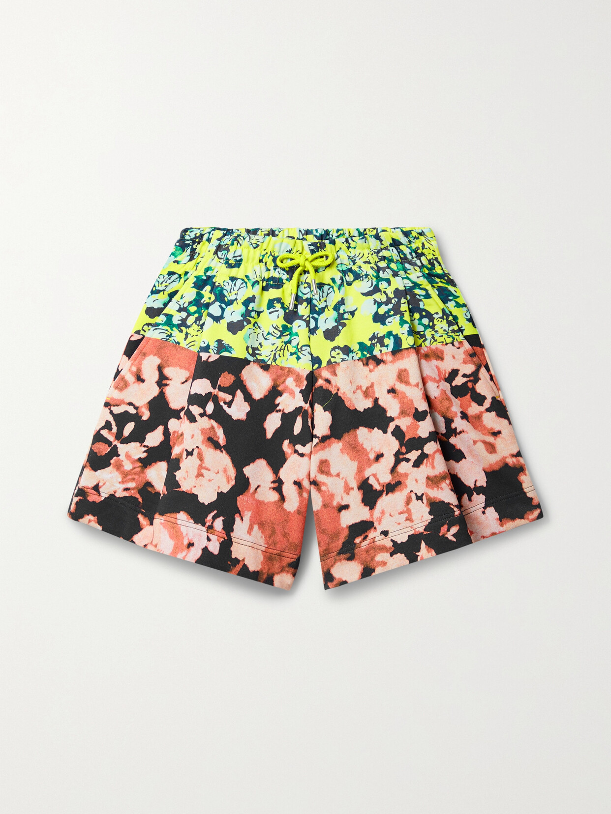 Dries Van Noten - Floral-print Cotton-jersey Shorts - Green