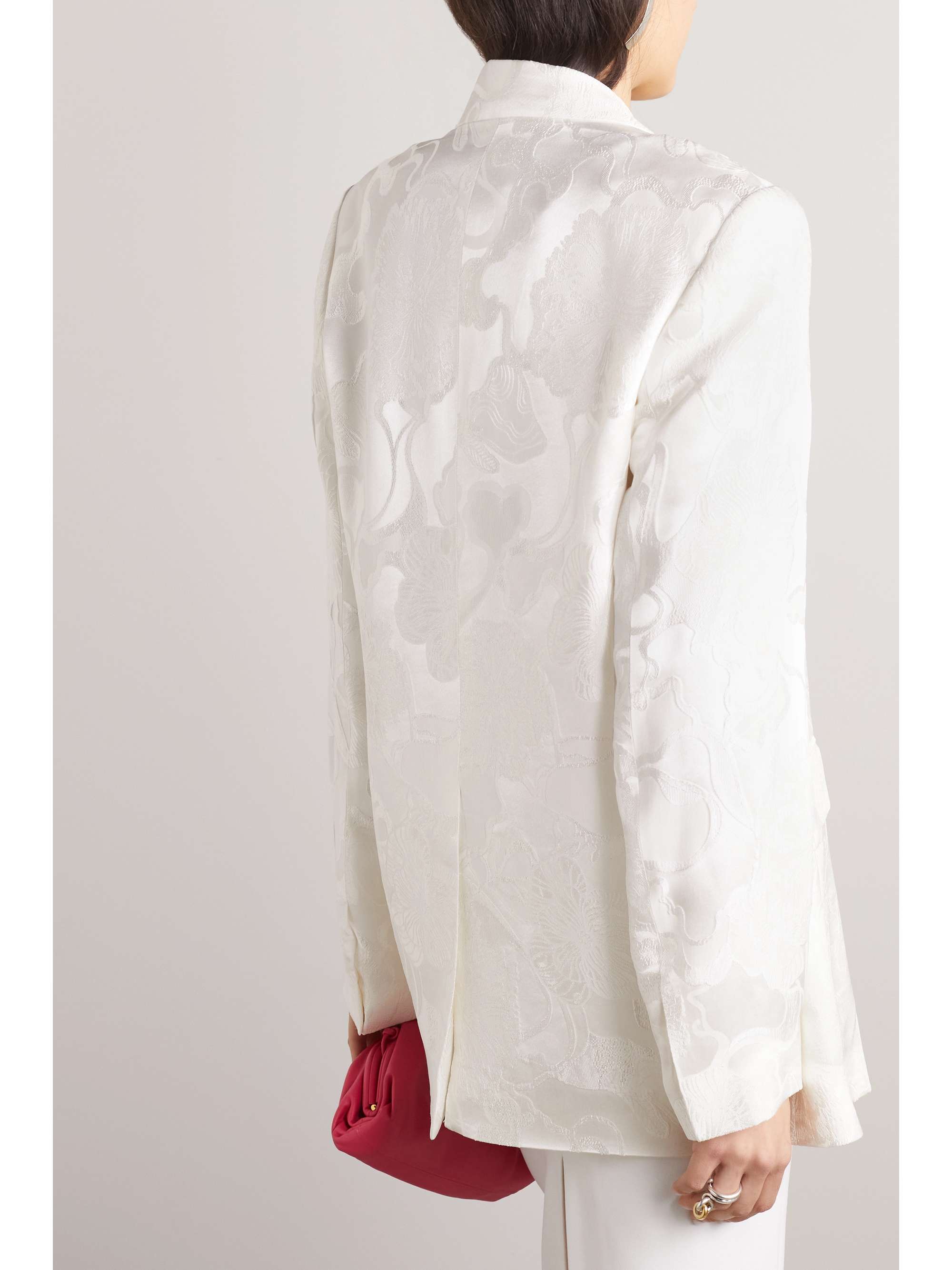 DRIES VAN NOTEN Satin-jacquard blazer
