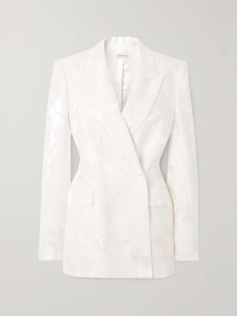Dries Van Noten Satin-jacquard Blazer