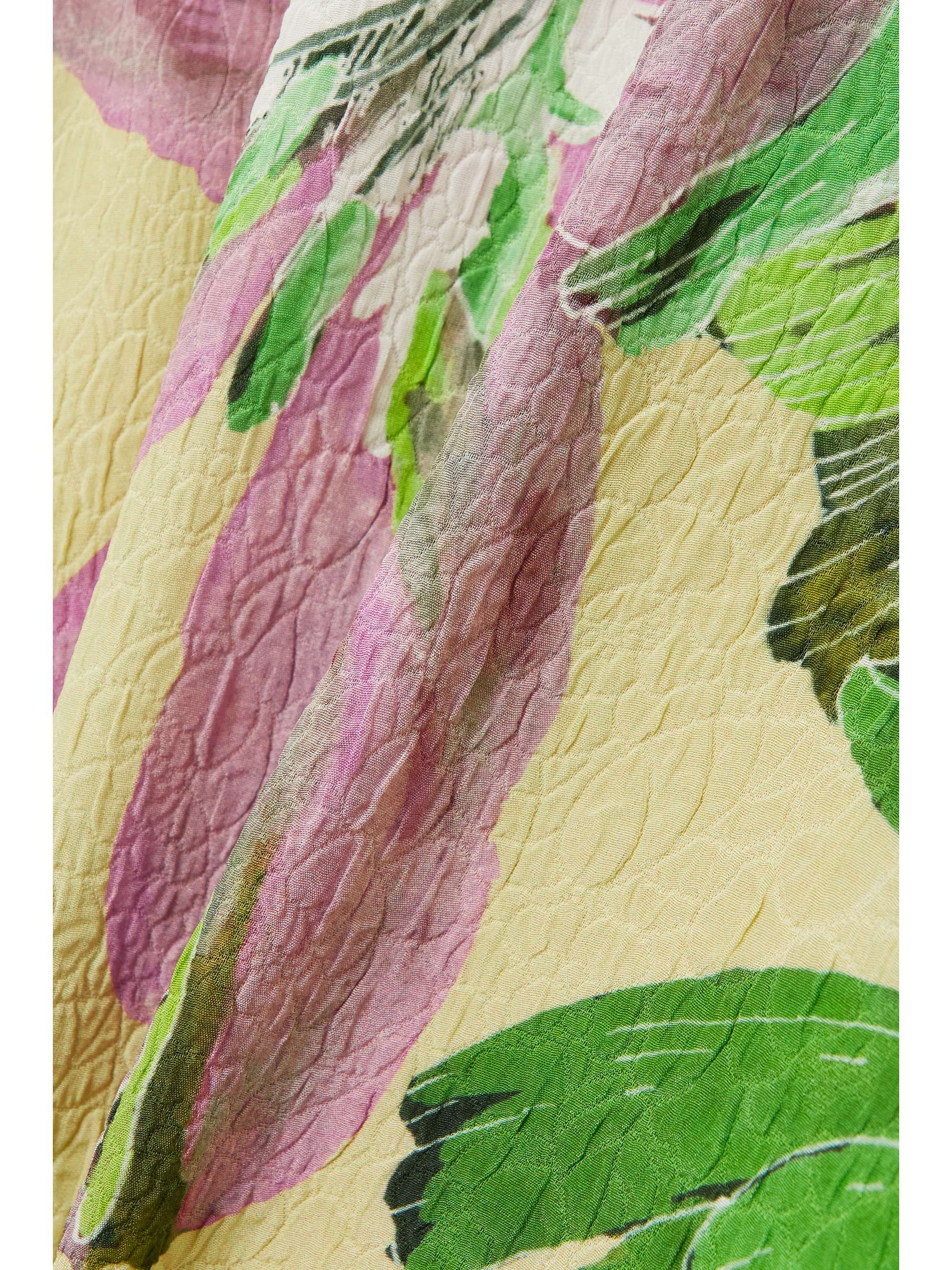 DRIES VAN NOTEN Floral-print cloqué dress