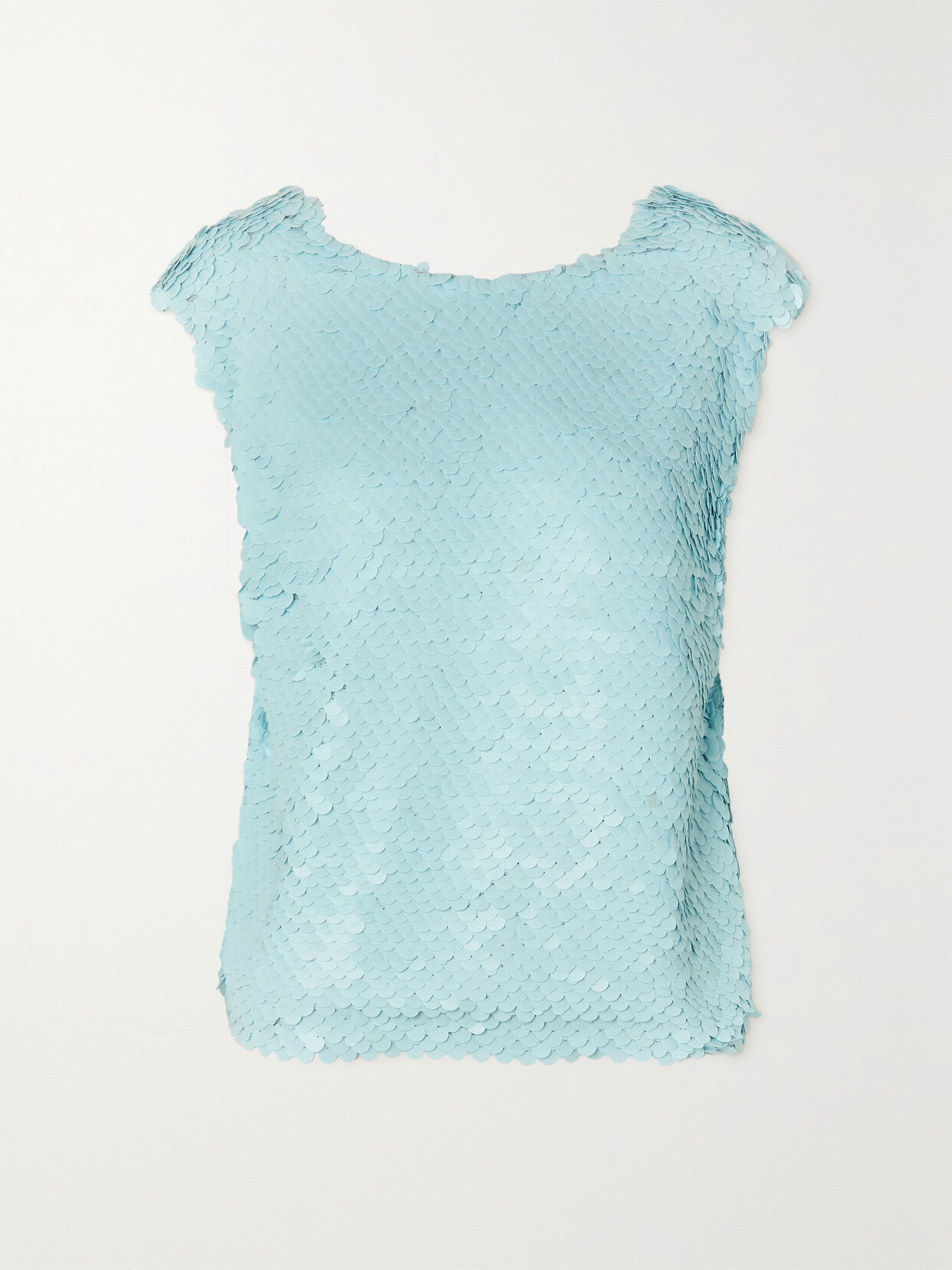 Dries Van Noten - Sequined Cotton Top - Blue