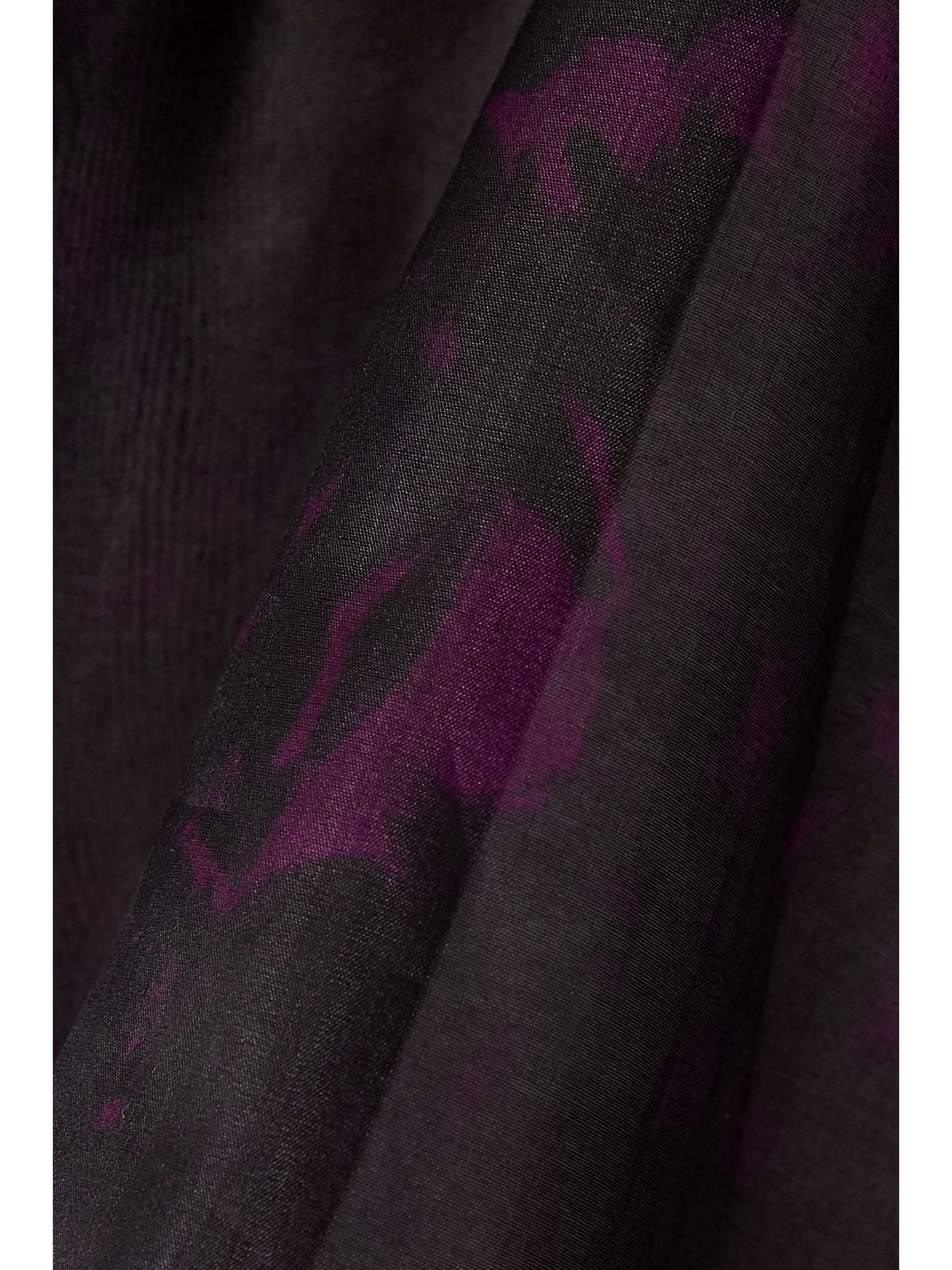 DRIES VAN NOTEN Floral-print silk-chiffon top