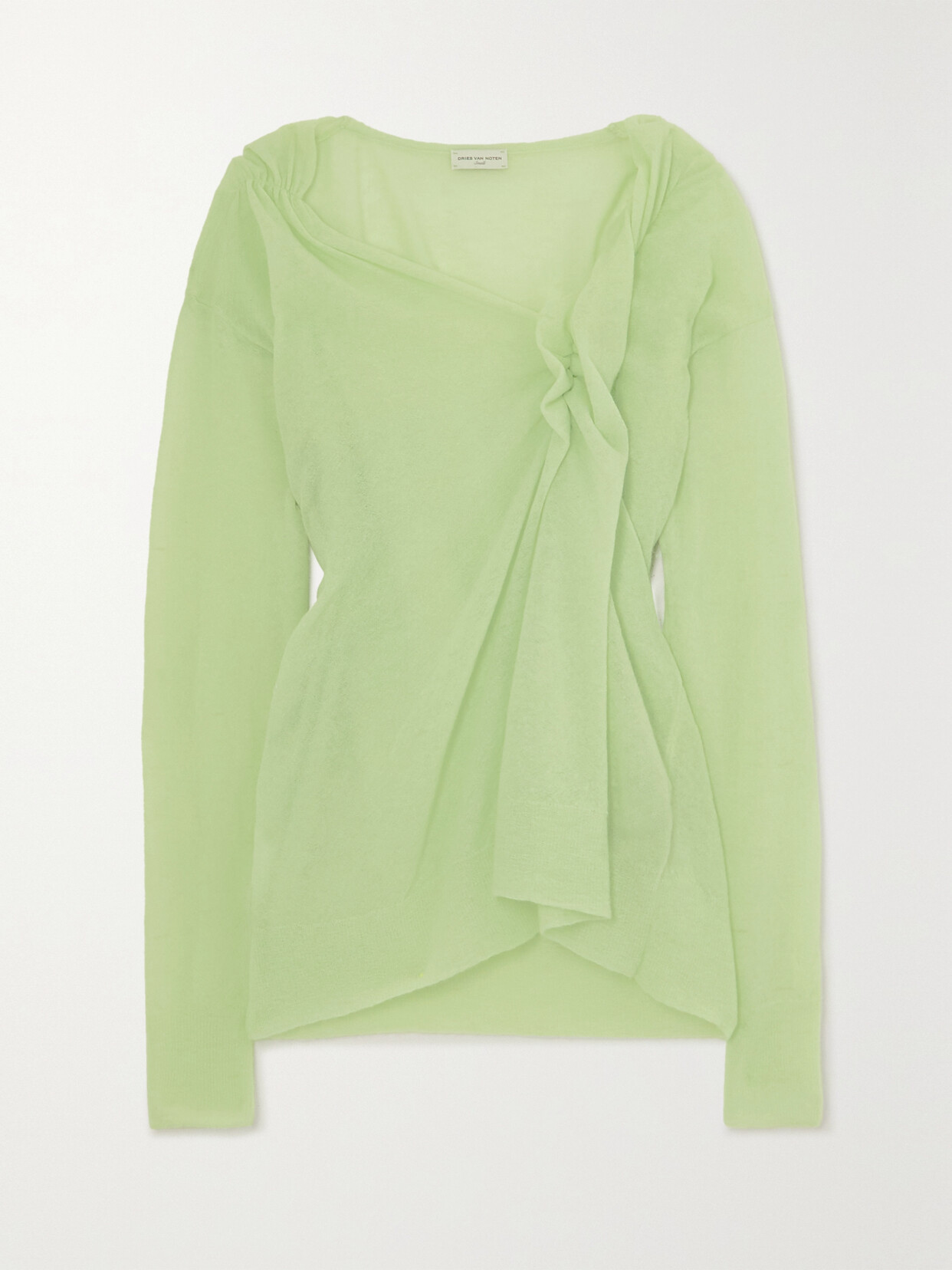 Dries Van Noten - Twist-front Knitted Top - Green