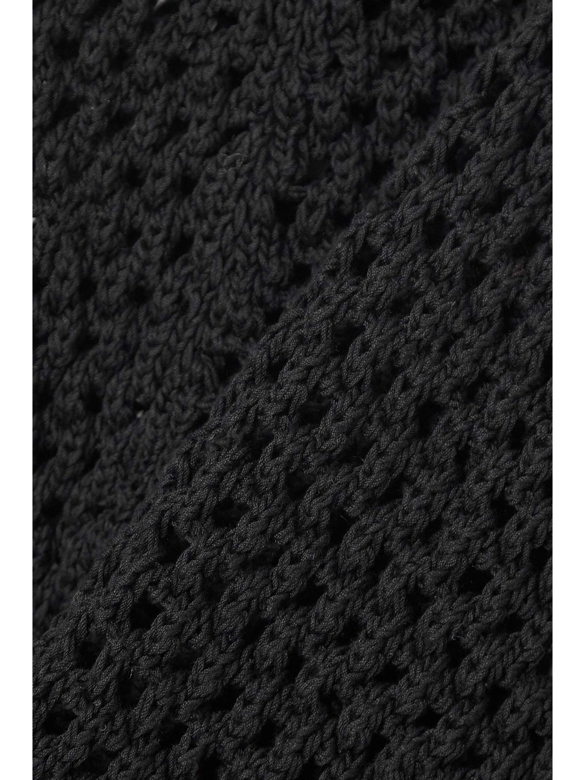 DRIES VAN NOTEN Fringed crocheted cotton midi skirt
