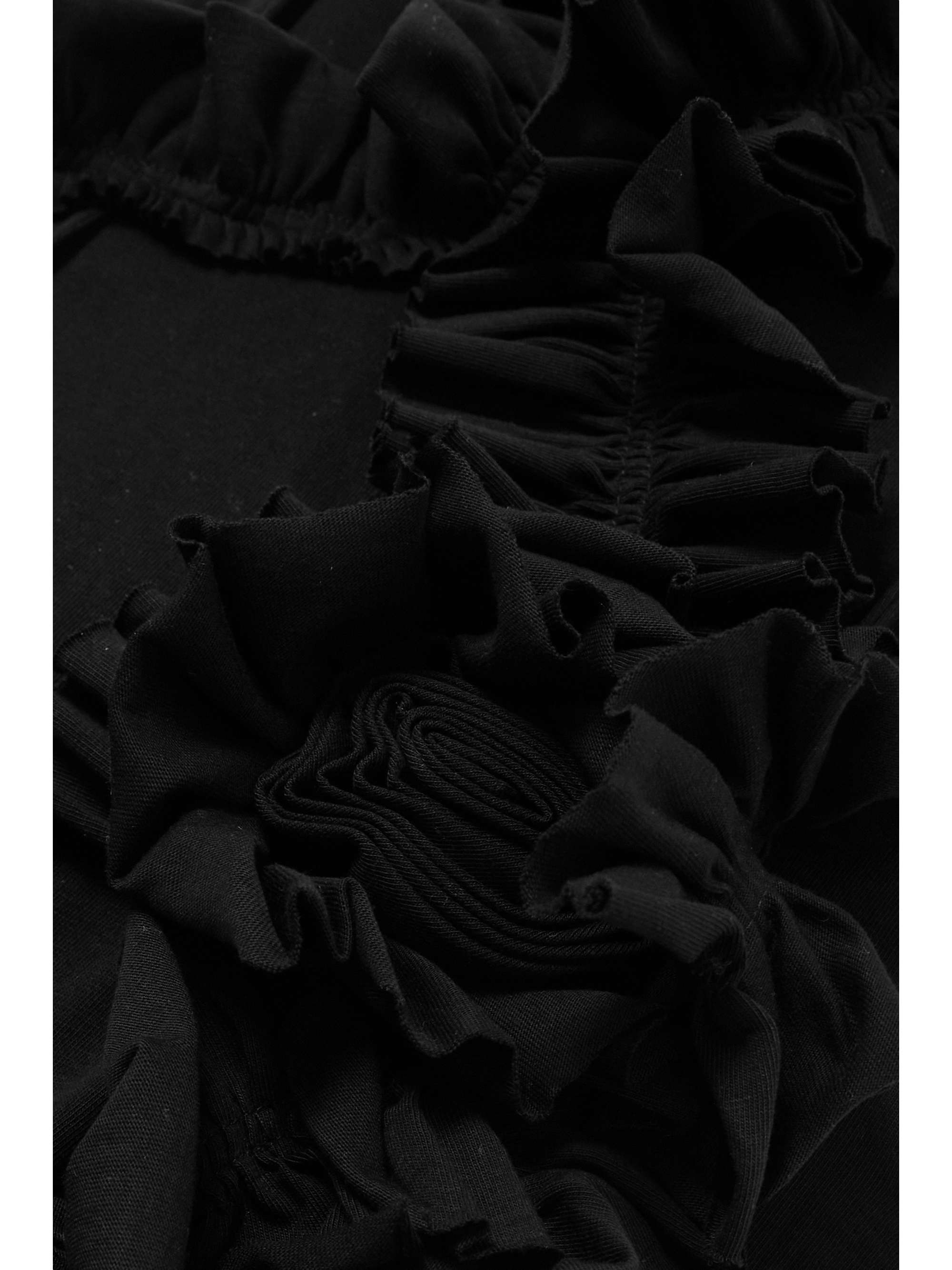DRIES VAN NOTEN Ruffled open-back cotton-jersey maxi dress