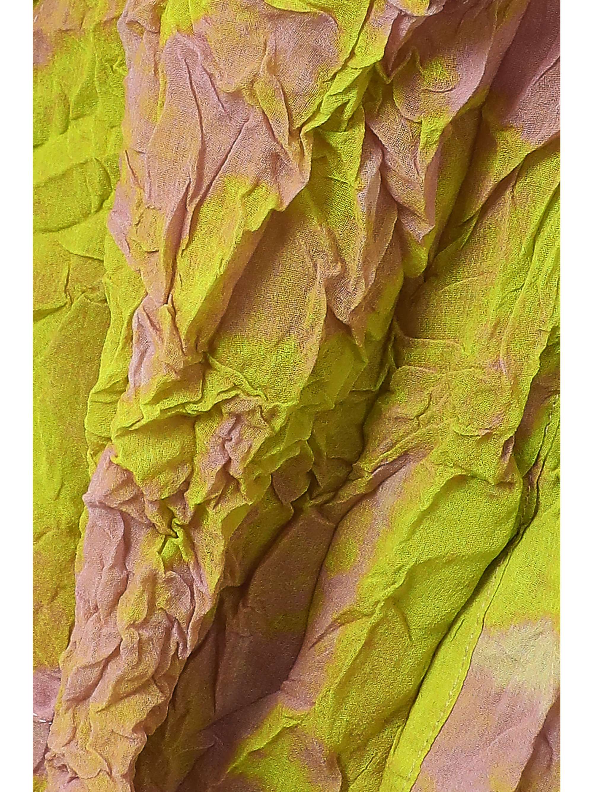 DRIES VAN NOTEN Printed crinkled-georgette coat