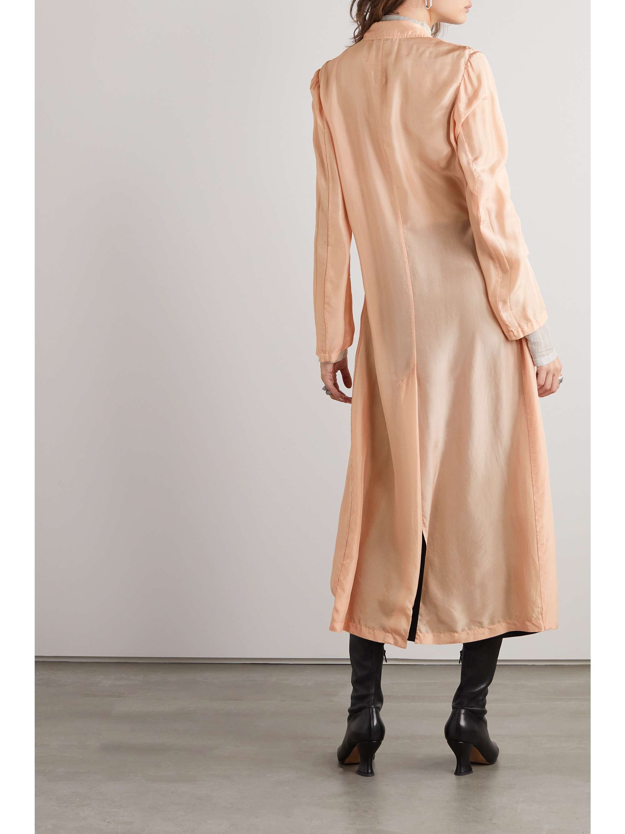 DRIES VAN NOTEN Silk coat
