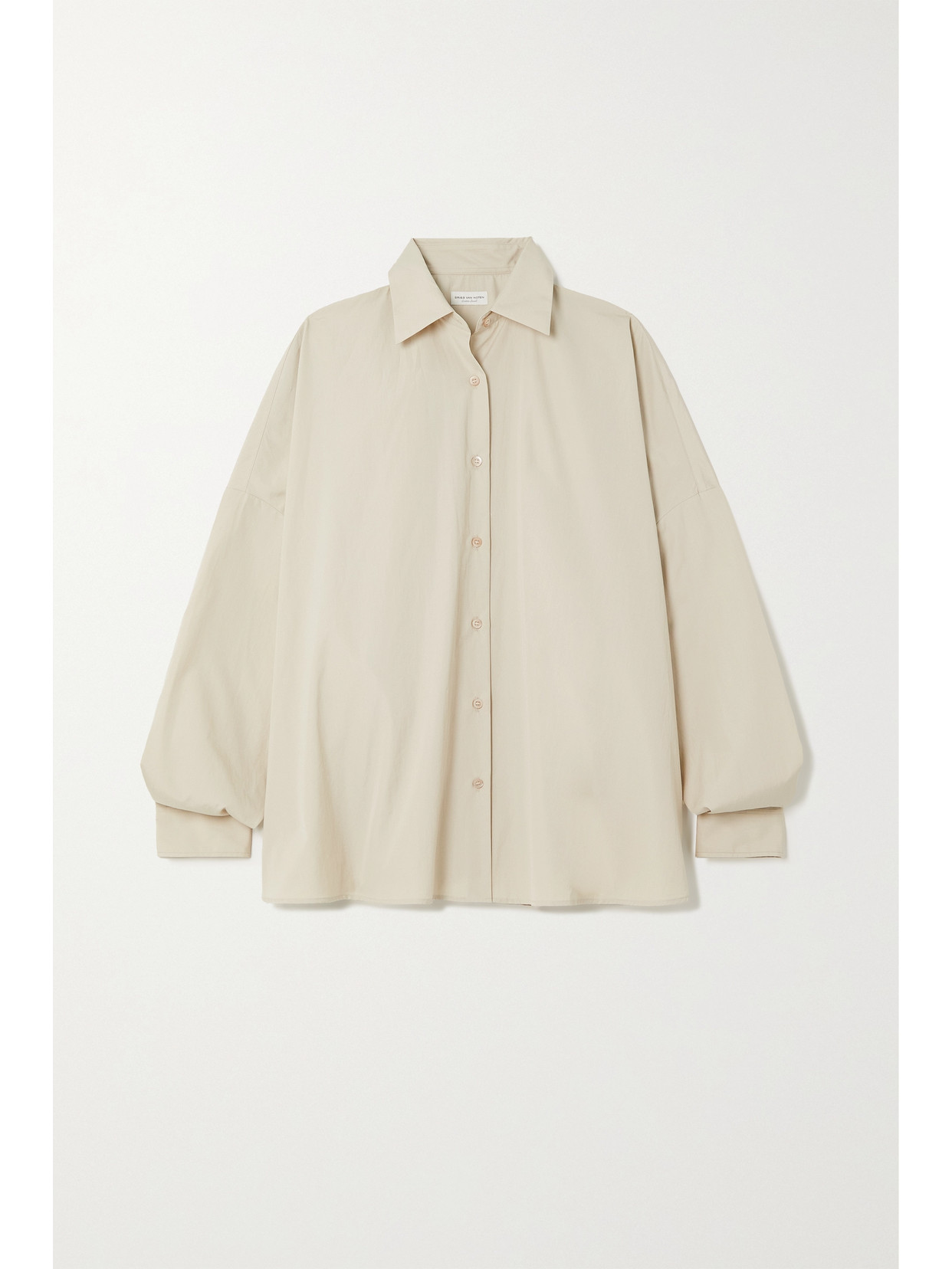 Dries Van Noten - Oversized Cotton-poplin Shirt - Neutrals