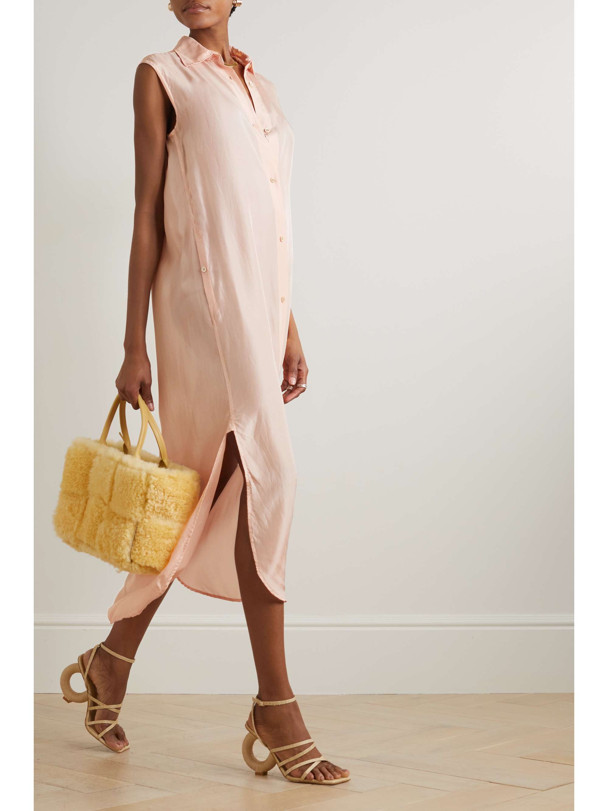 DRIES VAN NOTEN Silk-habotai shirt dress