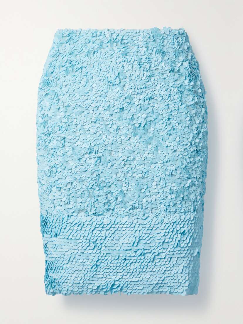 Dries Van Noten Paillette-embellished Chiffon Skirt