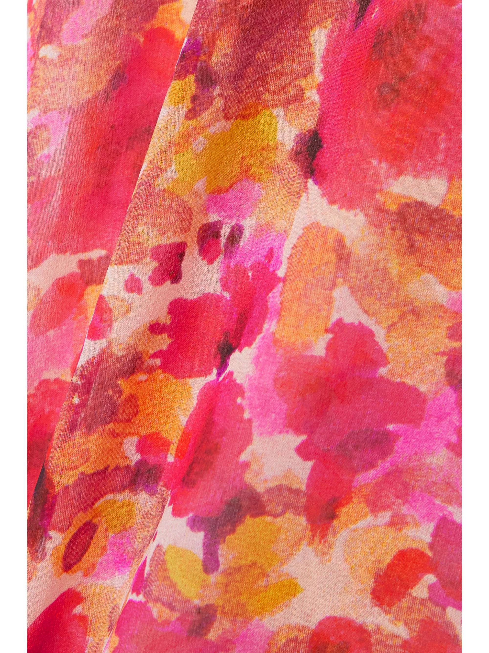 DRIES VAN NOTEN Layered floral-print silk-georgette midi dress