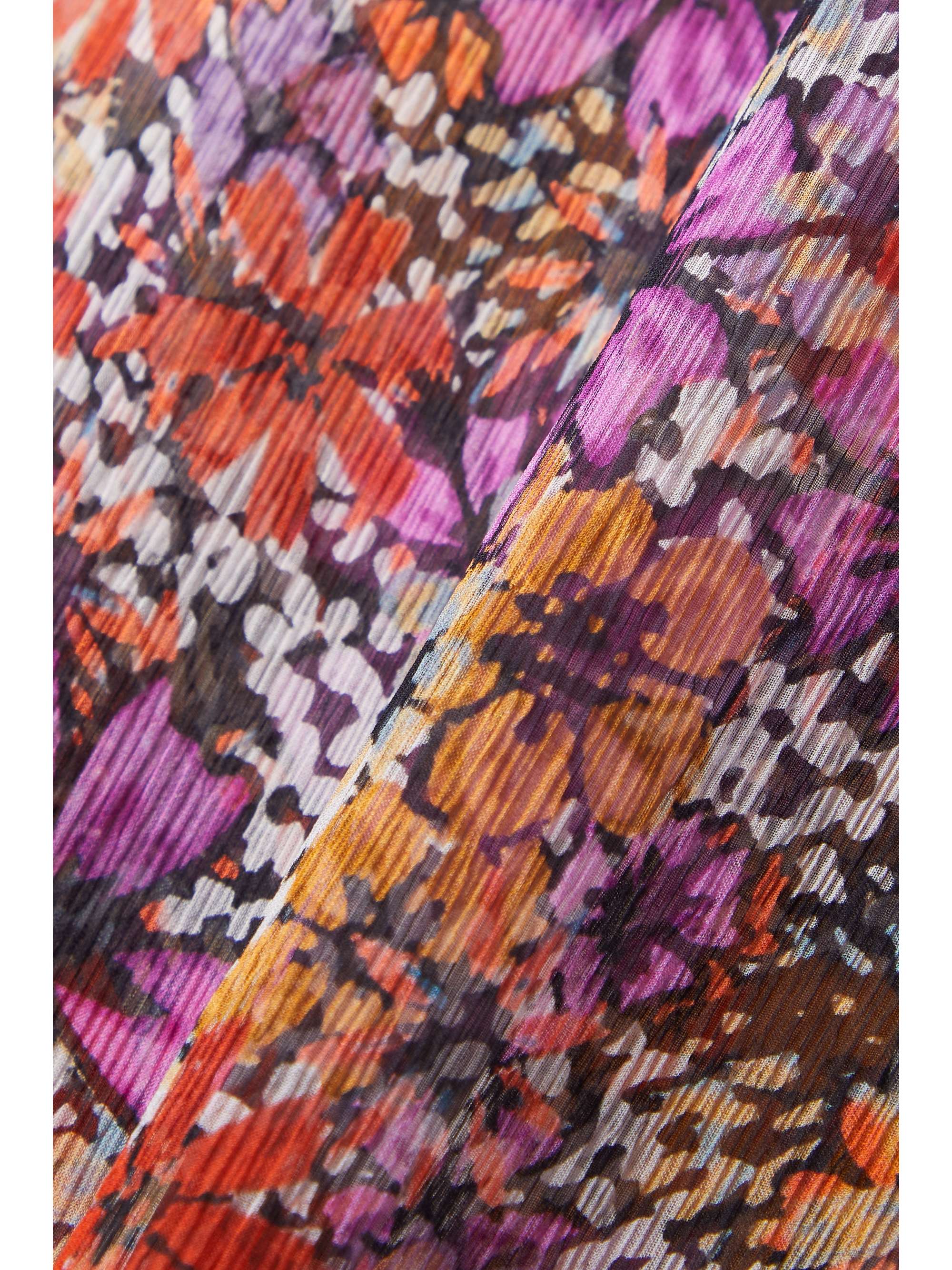 DRIES VAN NOTEN Layered floral-print silk-crepon wrap maxi skirt