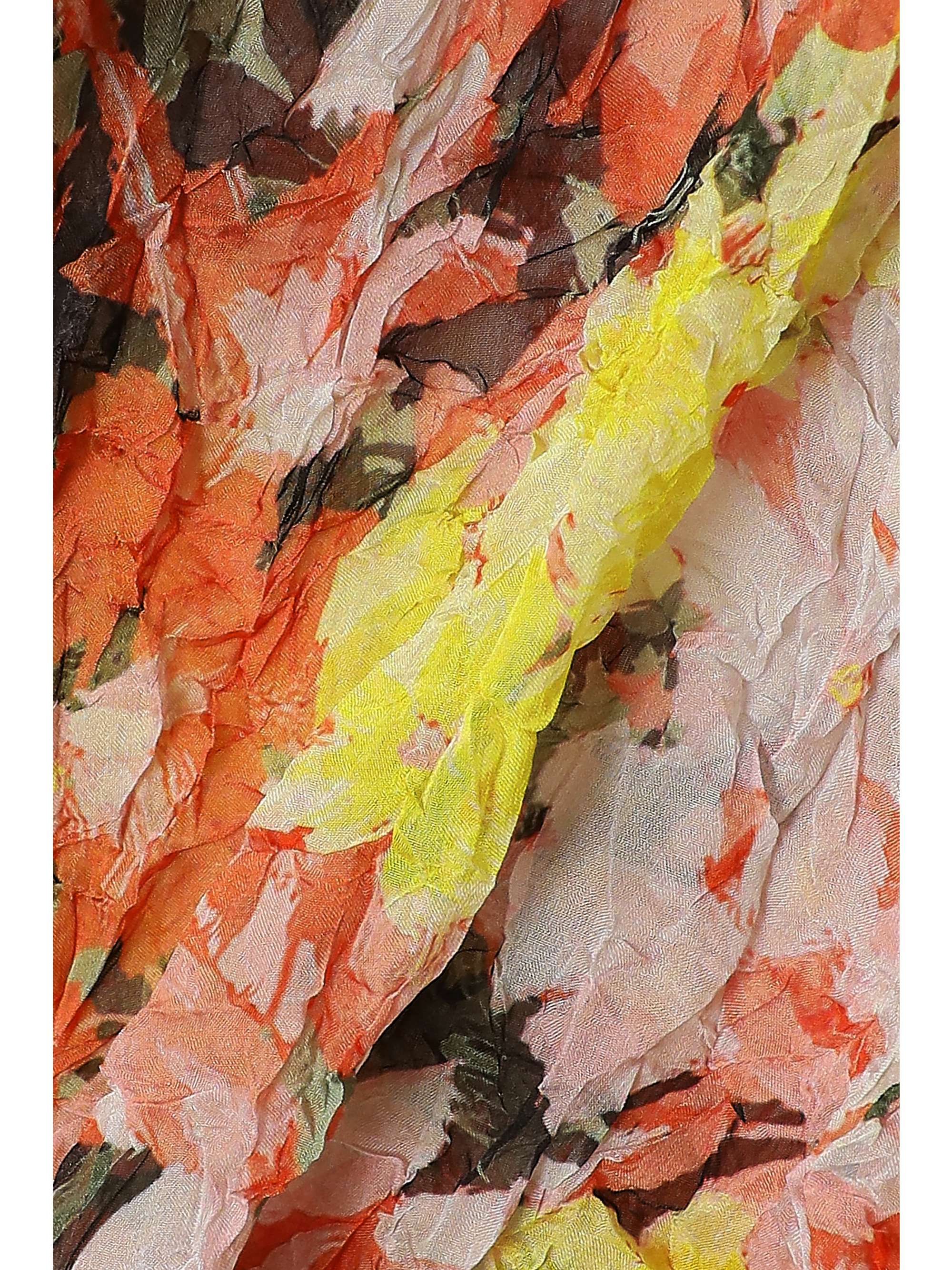 DRIES VAN NOTEN Floral-print crinkled-georgette shirt