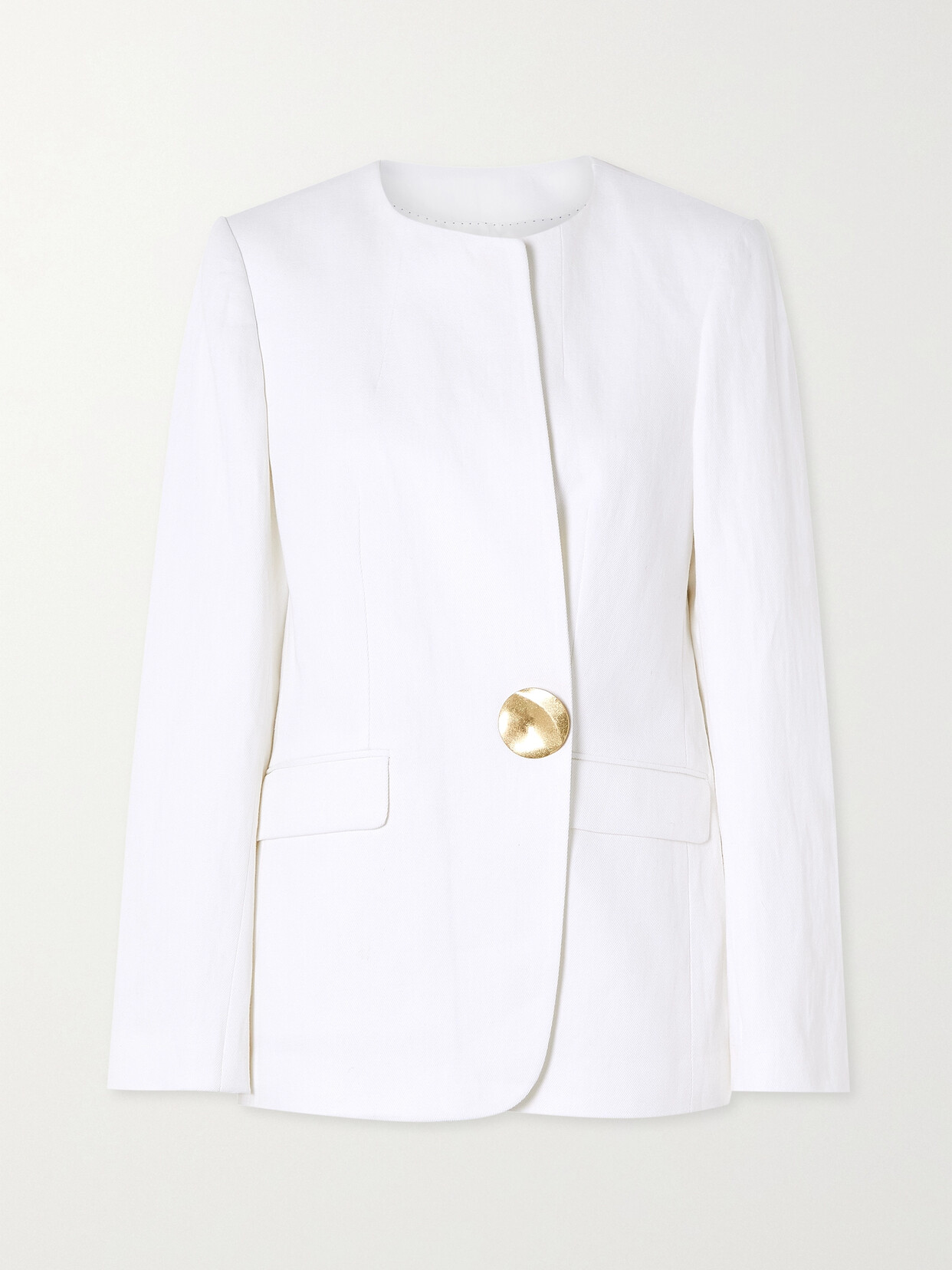 Dries Van Noten - Cotton And Linen-blend Twill Blazer - White