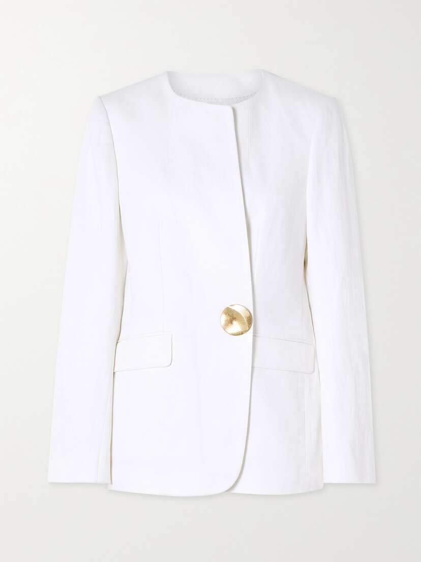 Dries Van Noten Cotton And Linen-blend Twill Blazer