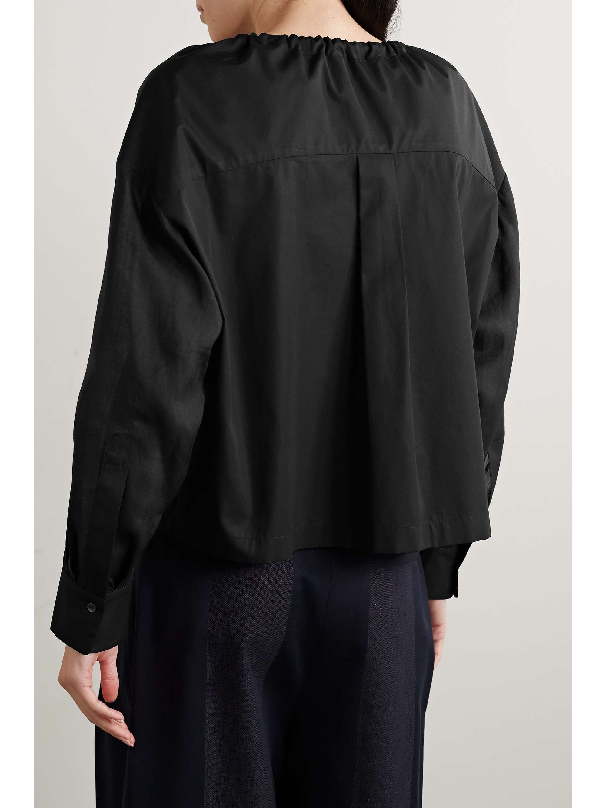 PARTOW Ami gathered cotton-poplin blouse