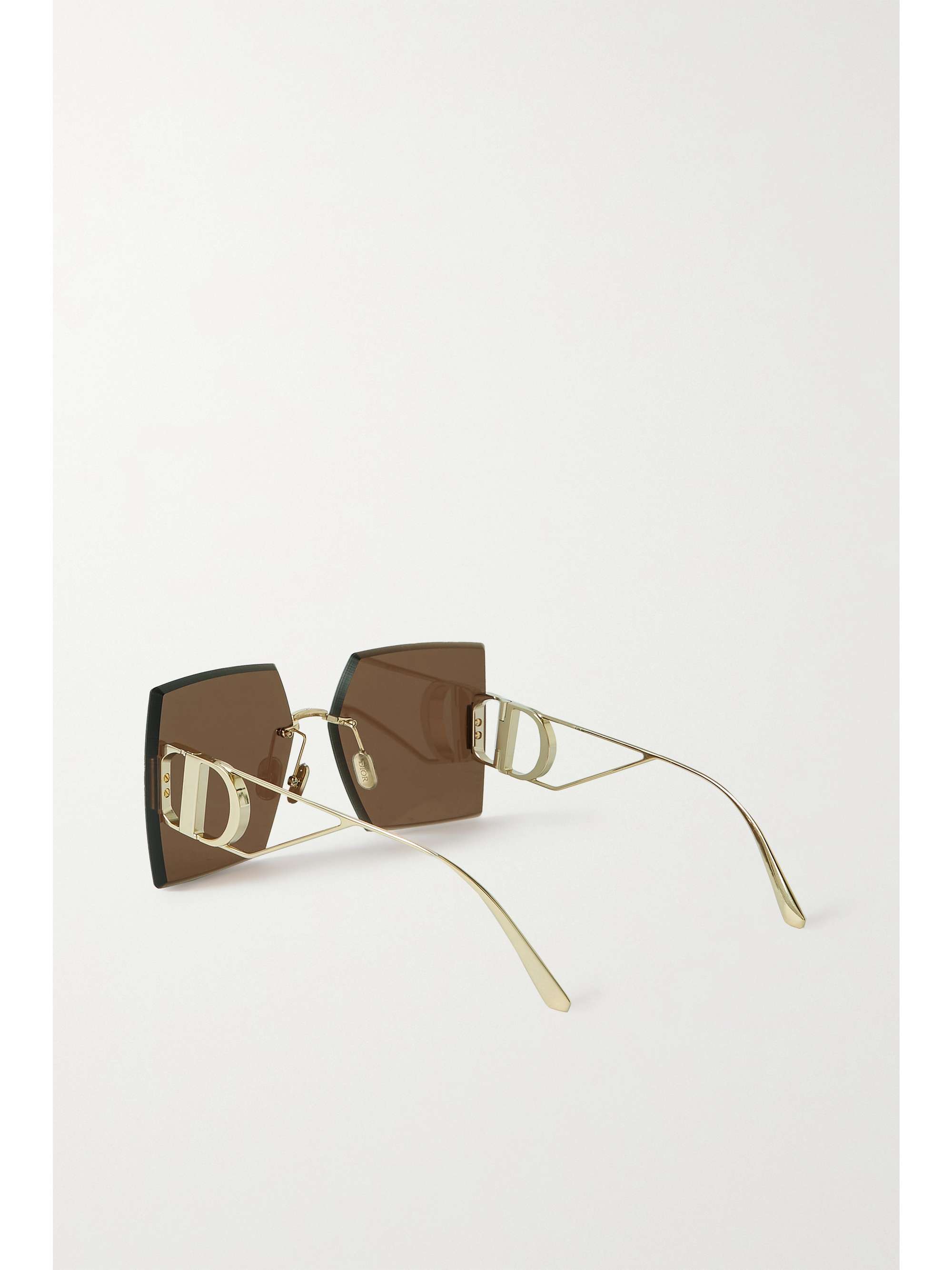 DIOR EYEWEAR 30Montaigne S7U square-frame gold-tone sunglasses