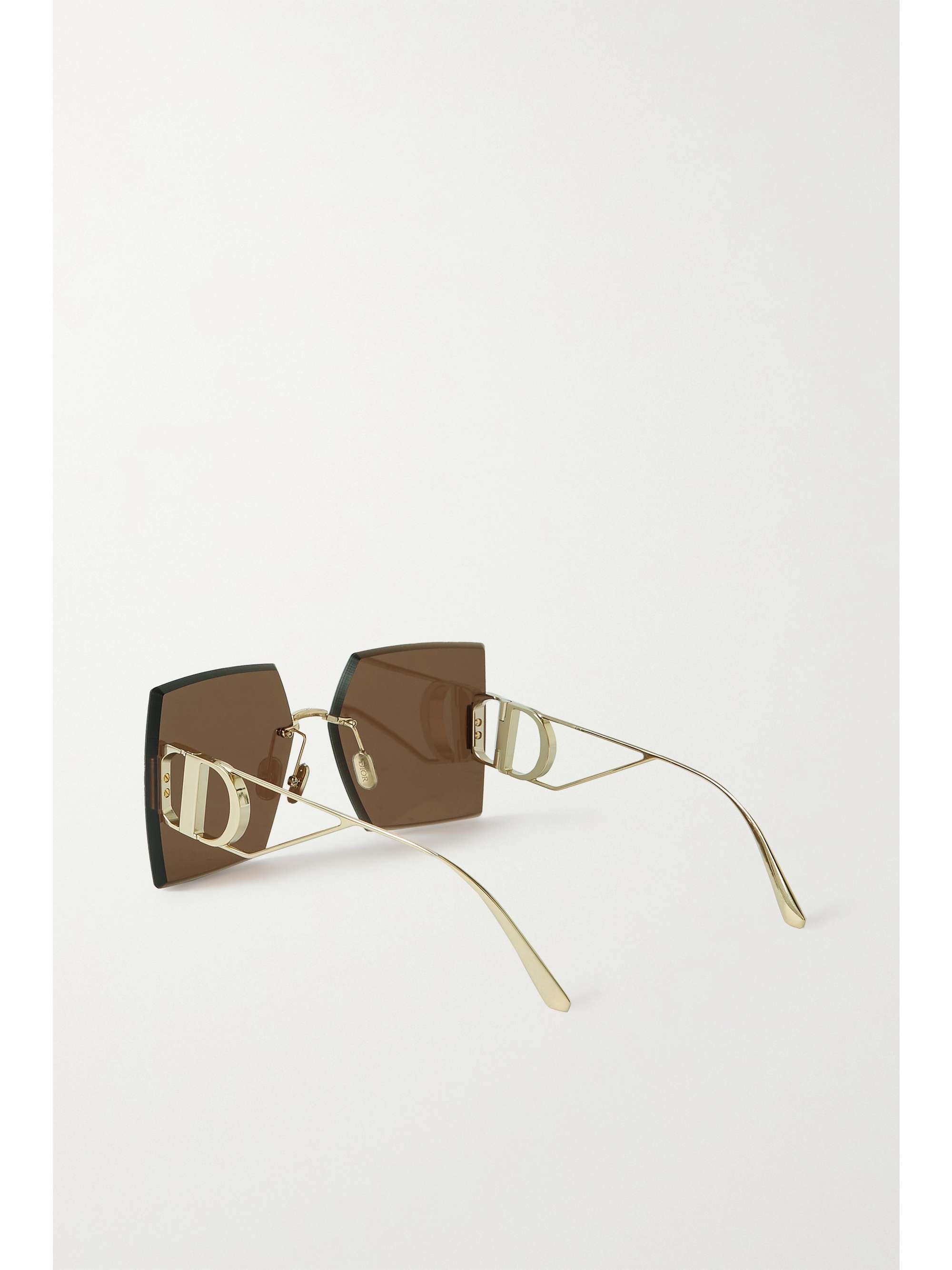 DIOR EYEWEAR 30Montaigne S7U square-frame gold-tone sunglasses | NET-A