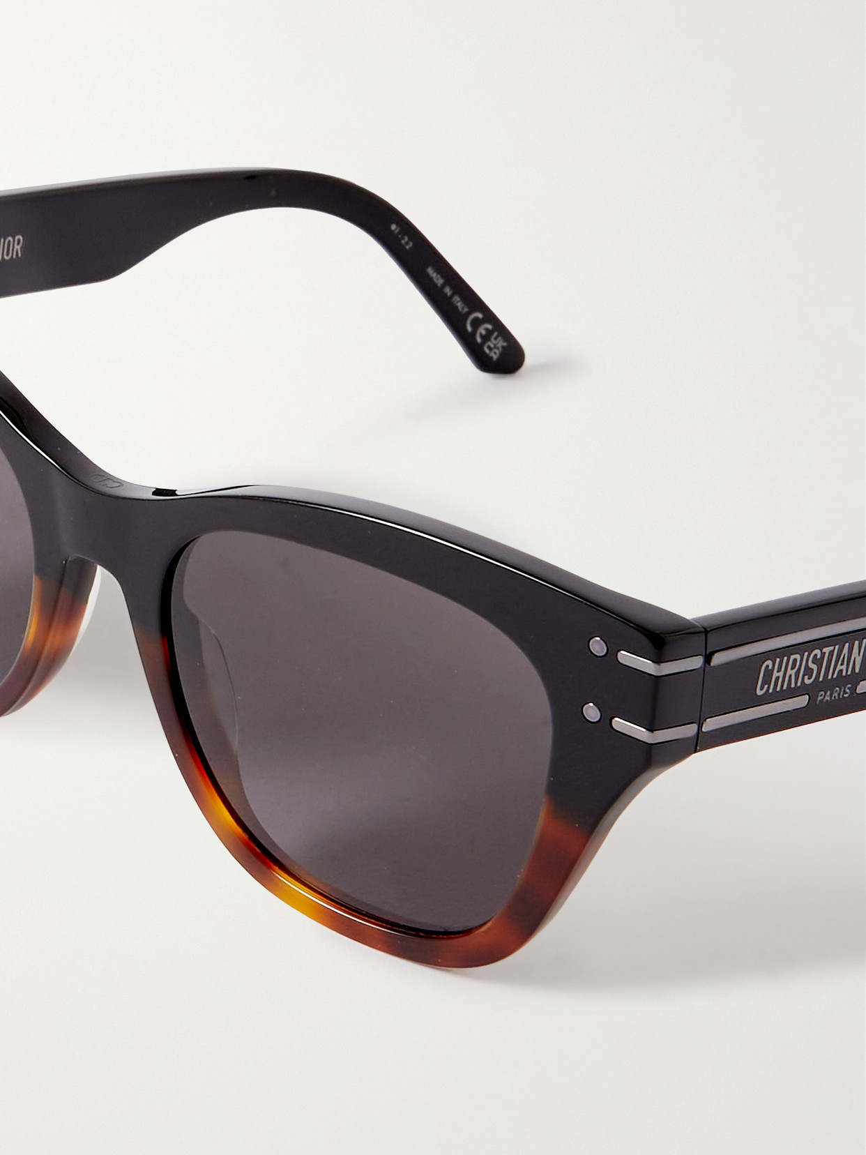Dior Signature Square-frame Acetate Sunglasses In Black