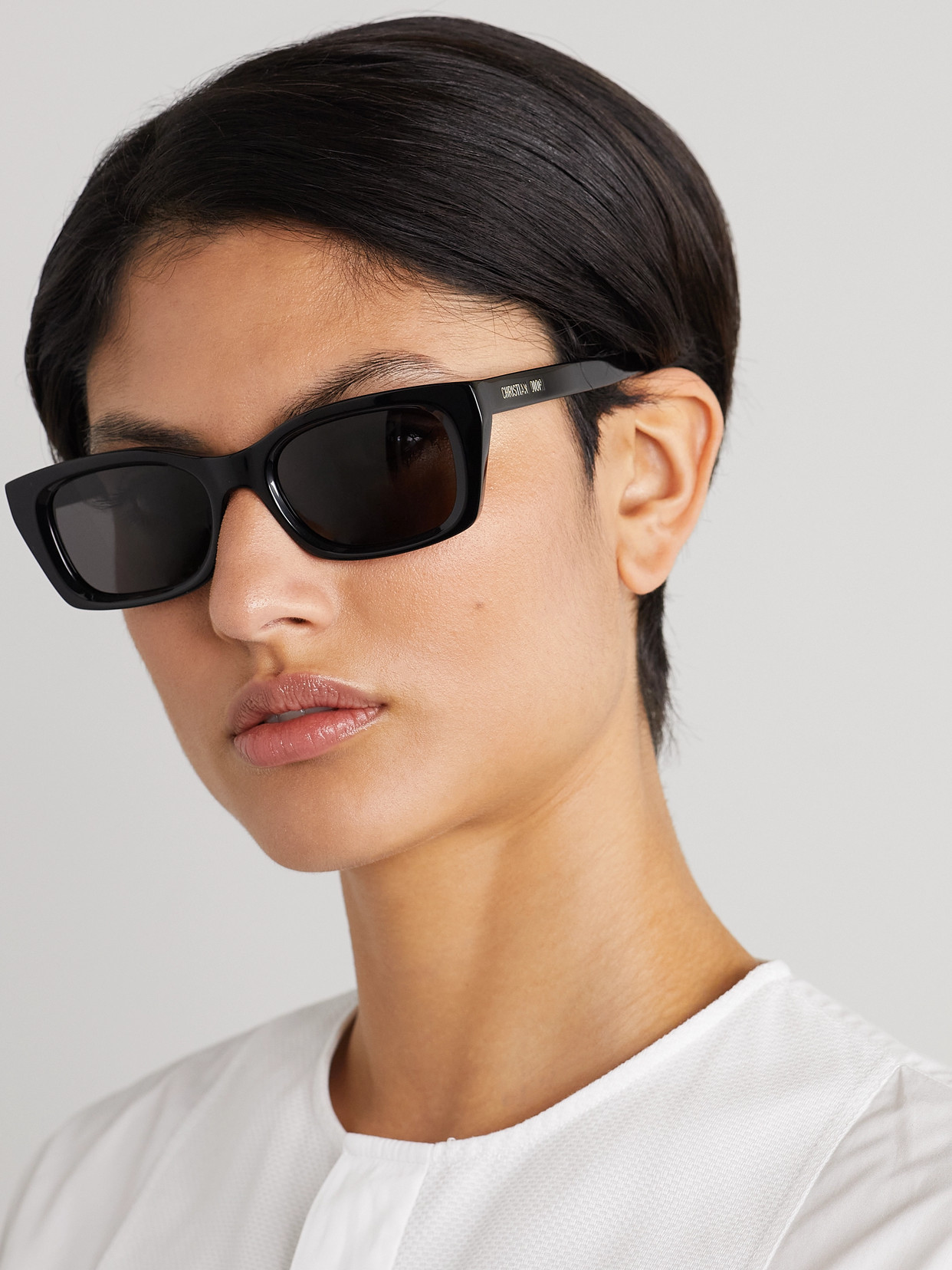 Shop Dior Midnight S3i Square-frame Acetate Sunglasses In Black