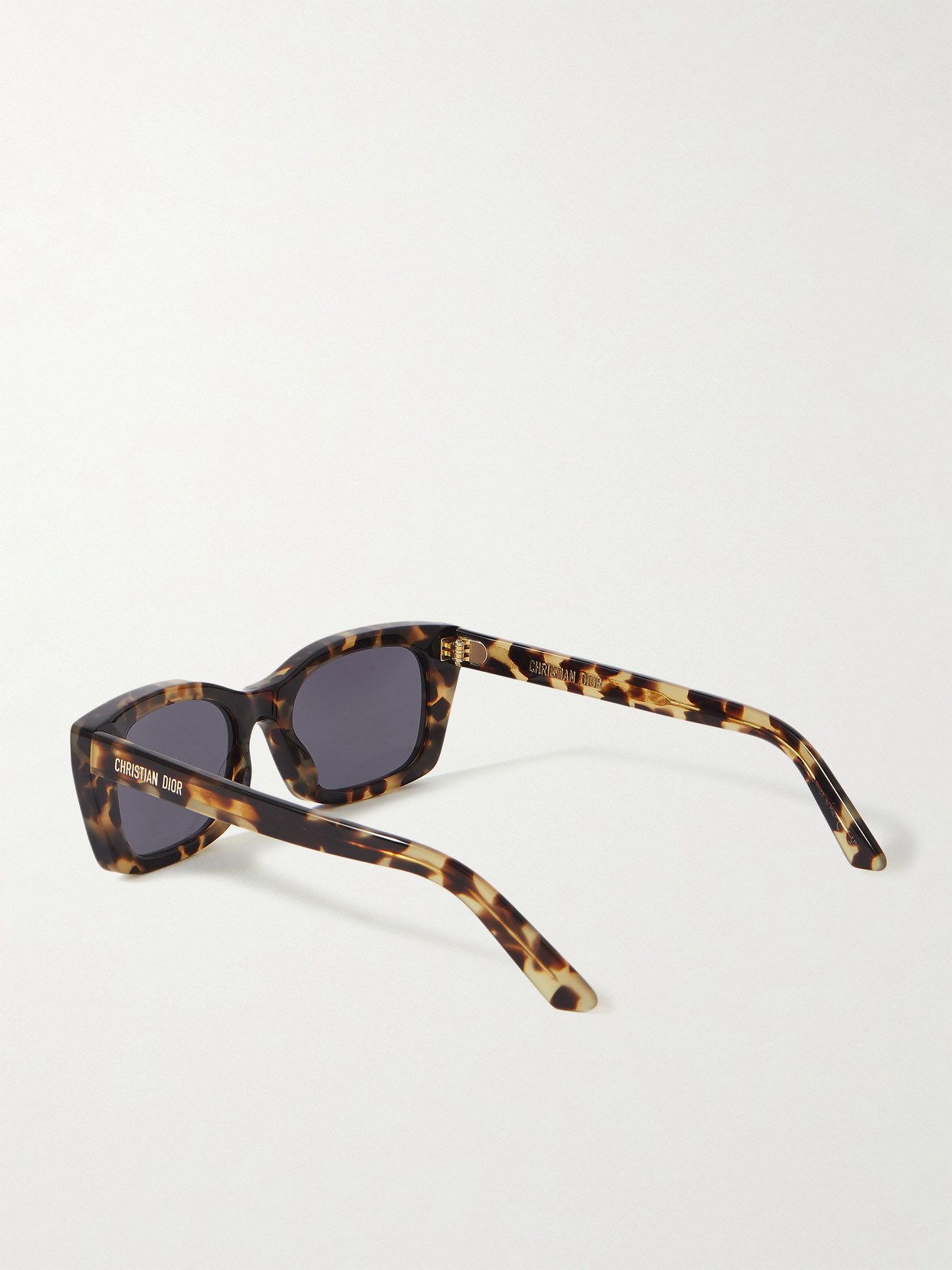 Dior Midnight Square-frame Tortoiseshell Acetate Sunglasses In Black
