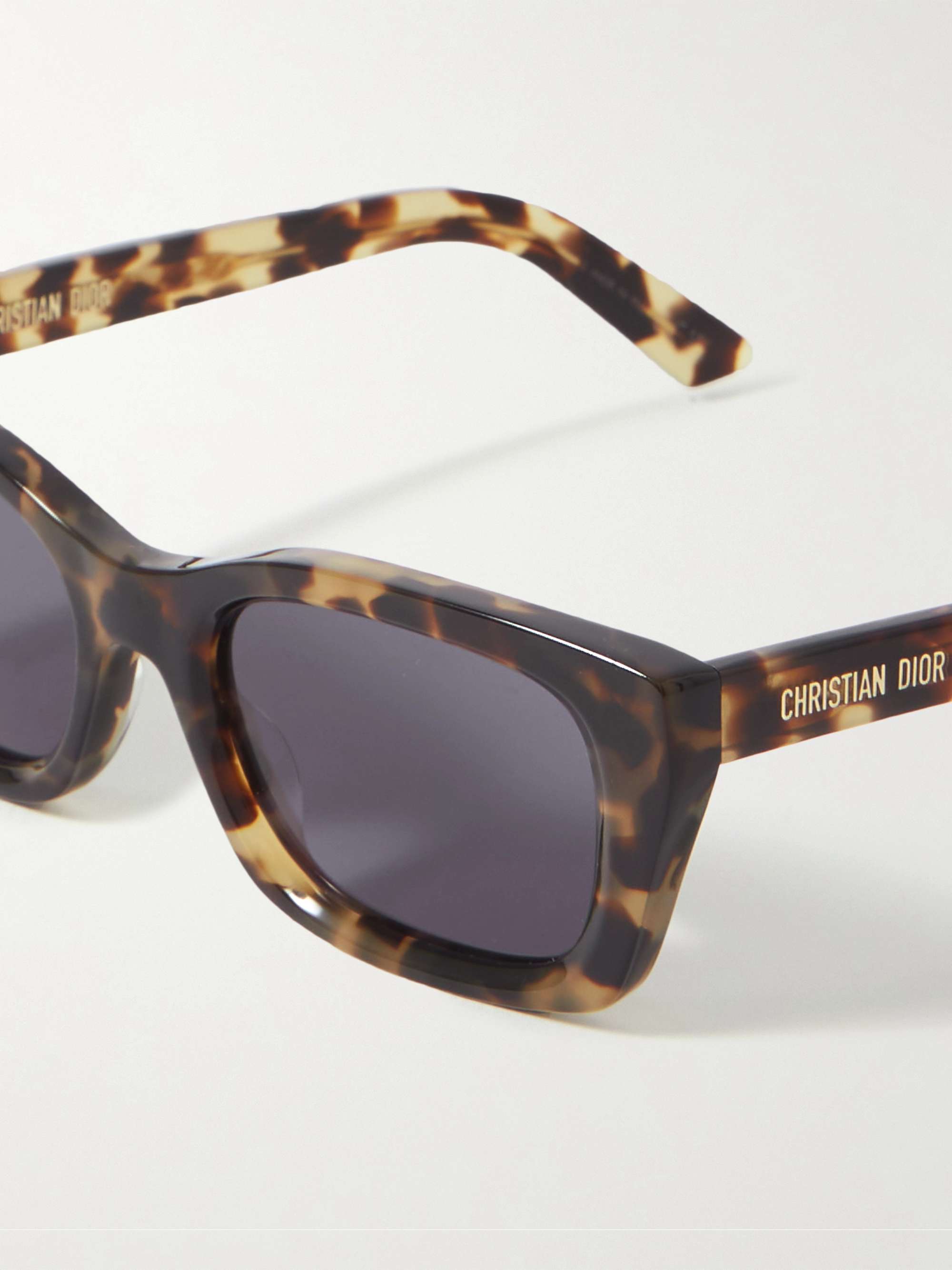 DIOR EYEWEAR DiorMidnight S3I square-frame tortoiseshell acetate sunglasses