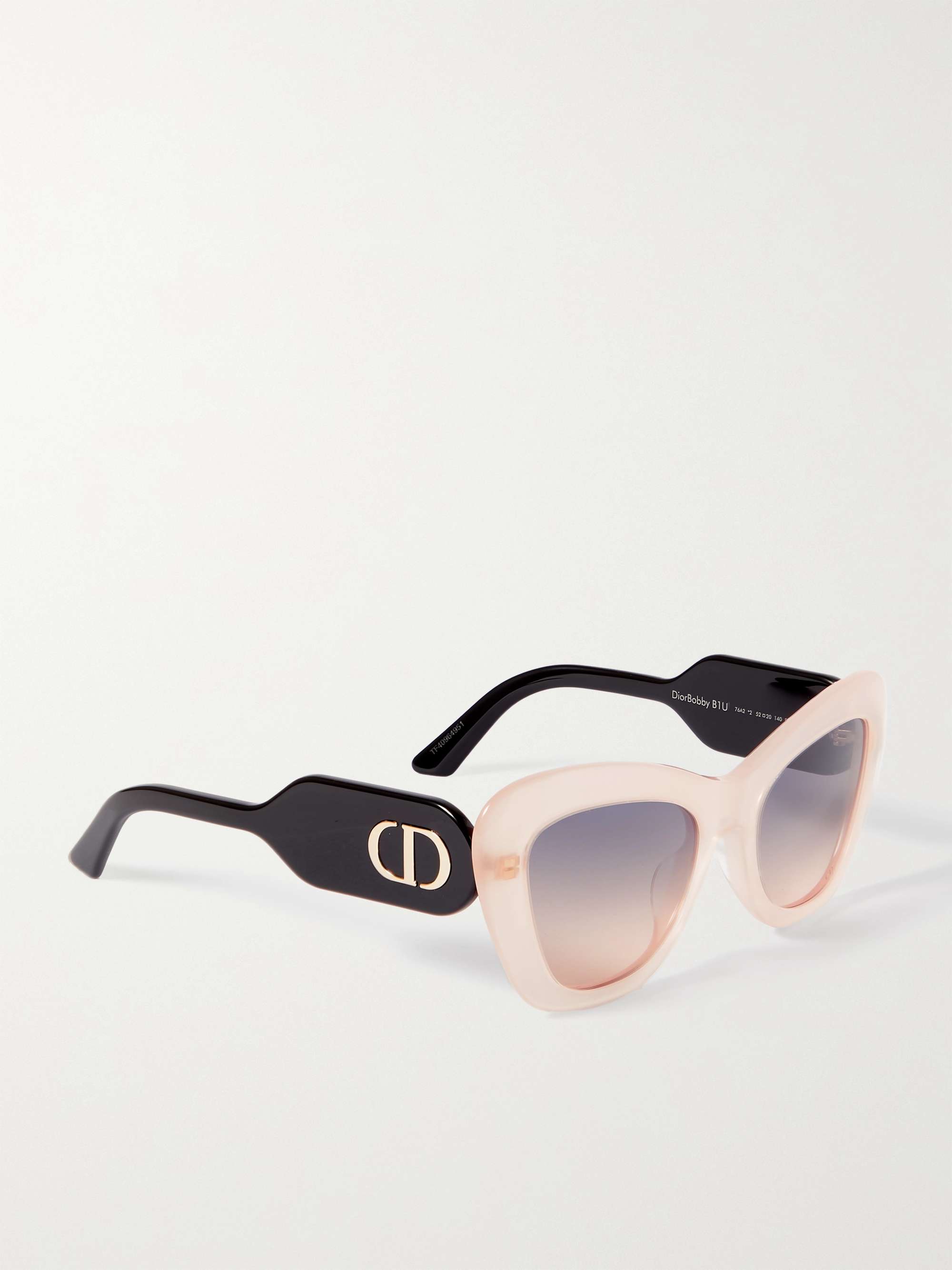 DIOR EYEWEAR DiorBobby B1U cateye acetate and goldtone sunglasses