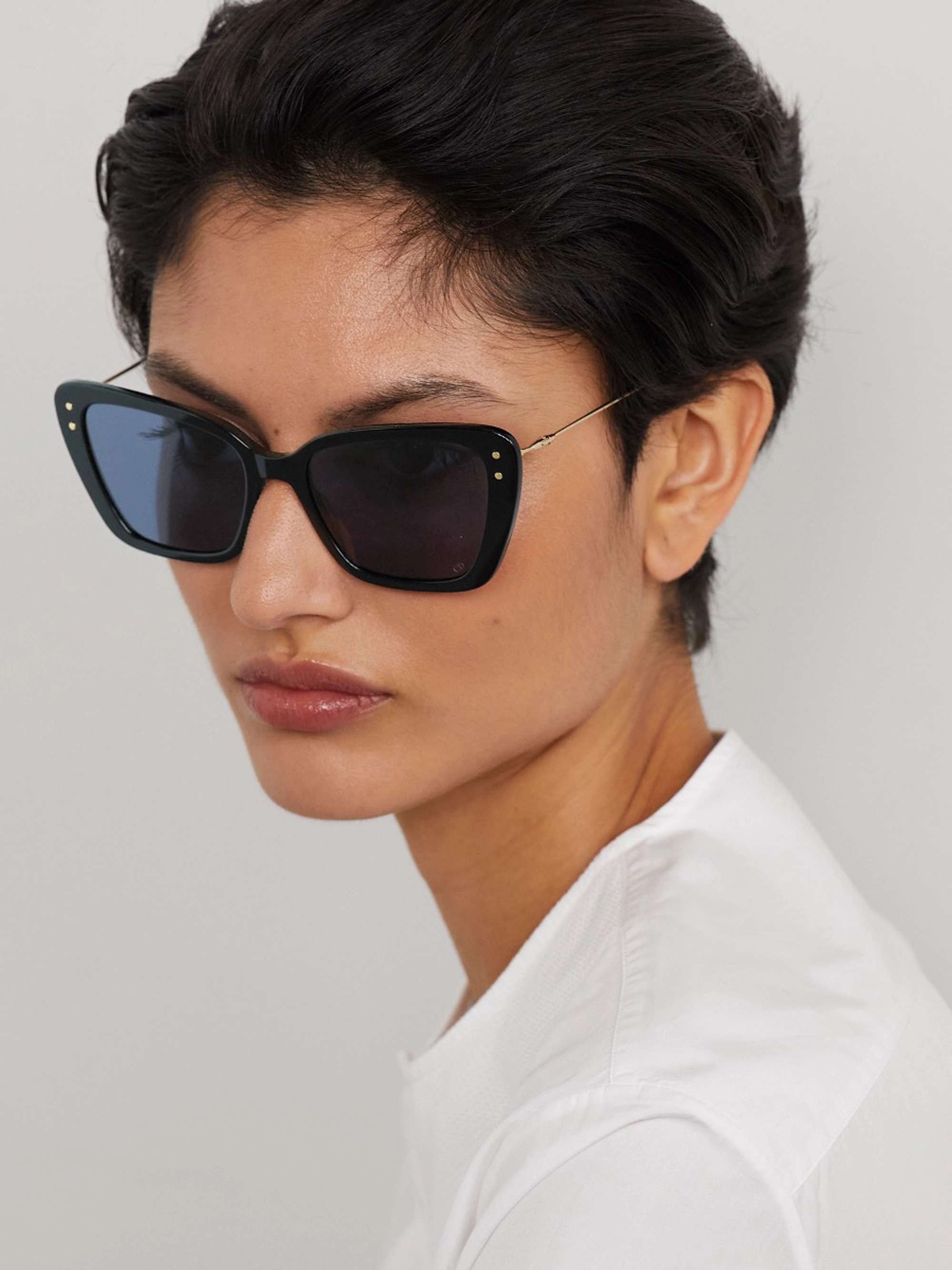 DIOR EYEWEAR MissDior B5I cat-eye acetate and gold-tone sunglasses